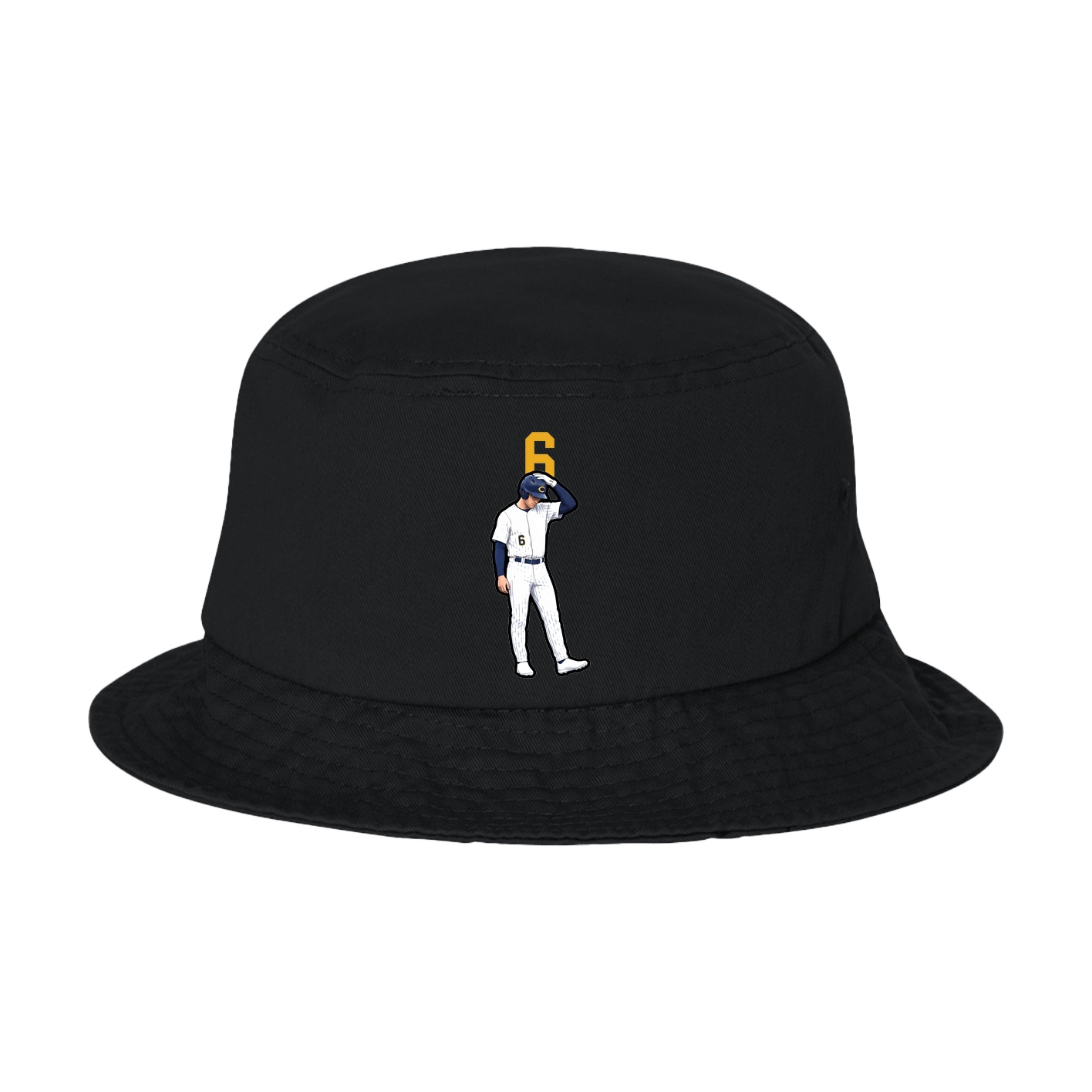 Bucket Cap — Number Top in Black
