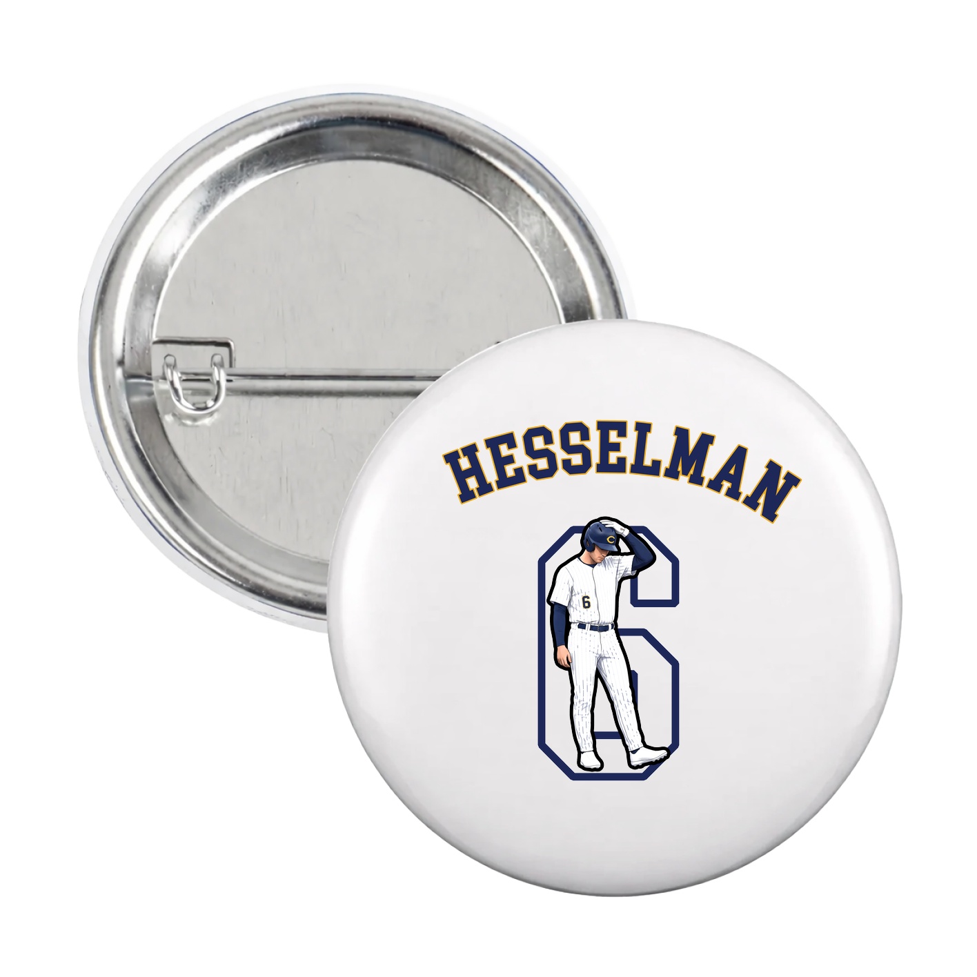 Game Day Button — Shirsey Arch in White