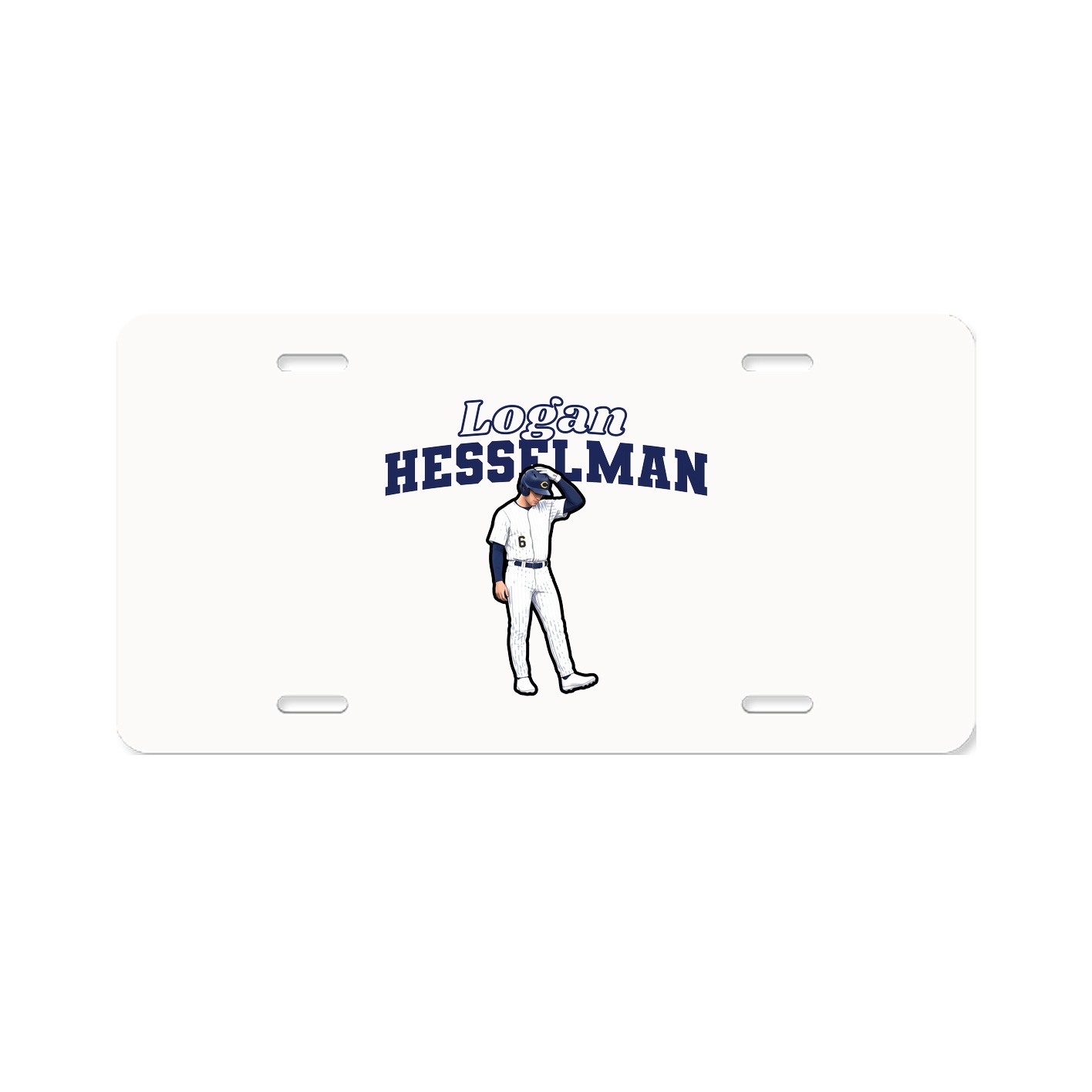 License Plate — Name Arch in Classic