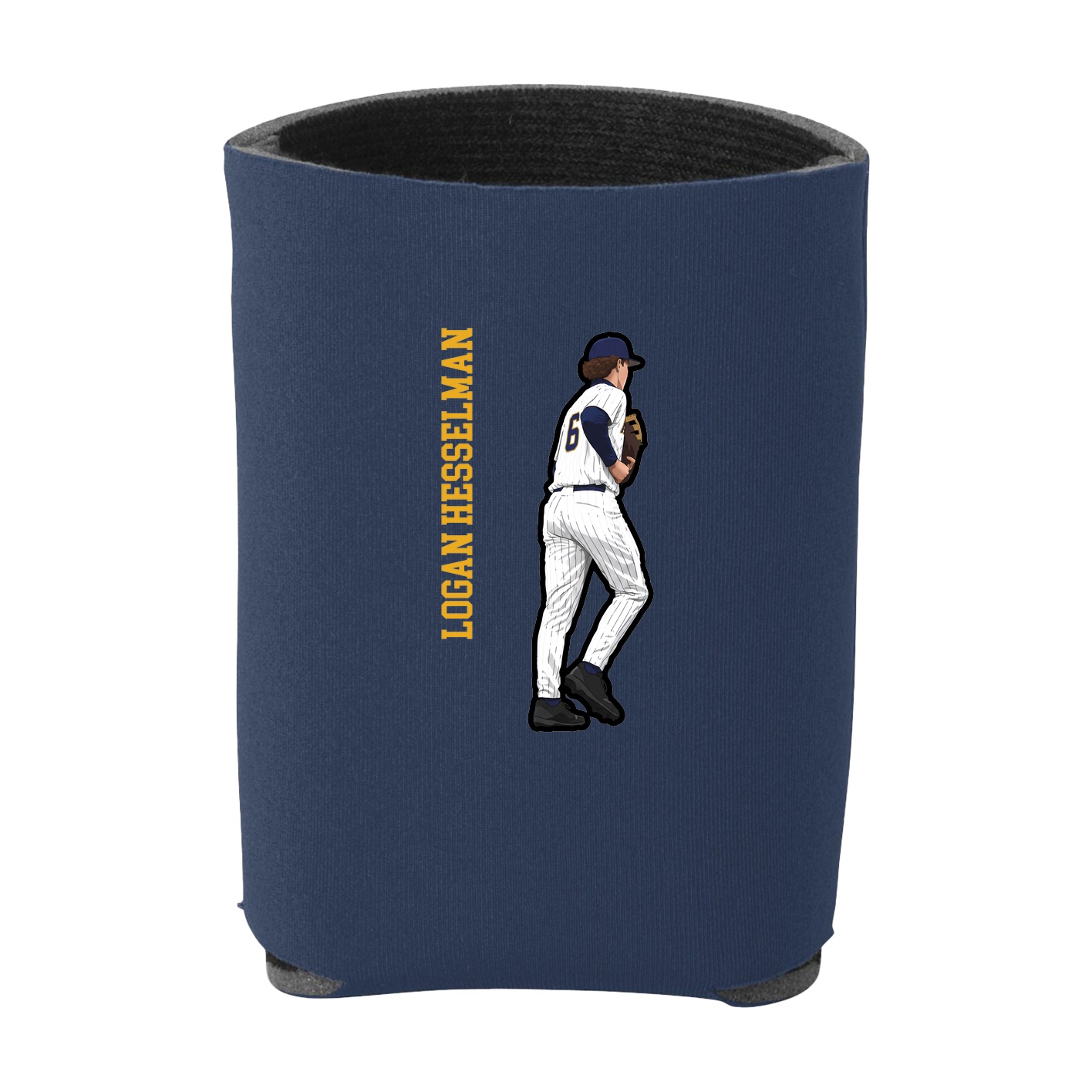 Can Holder — Name Vertical in Navy