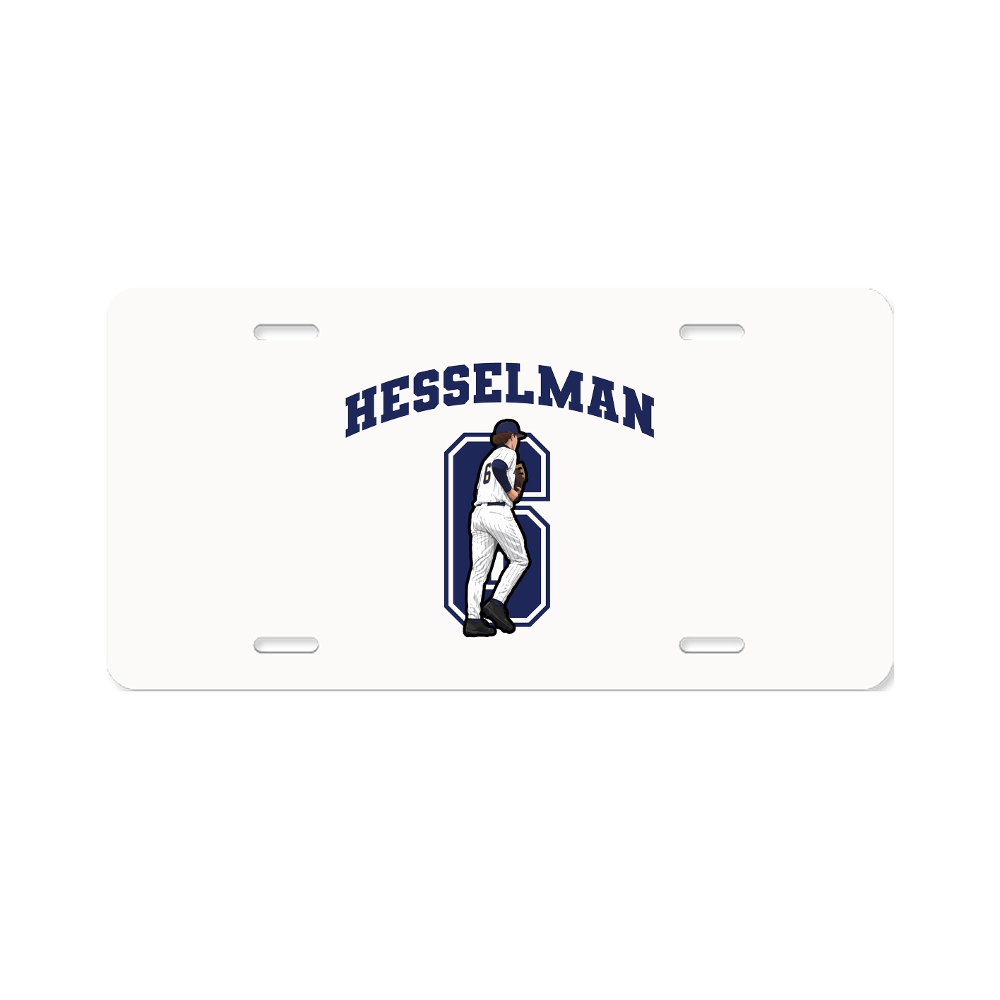License Plate — Number in Classic