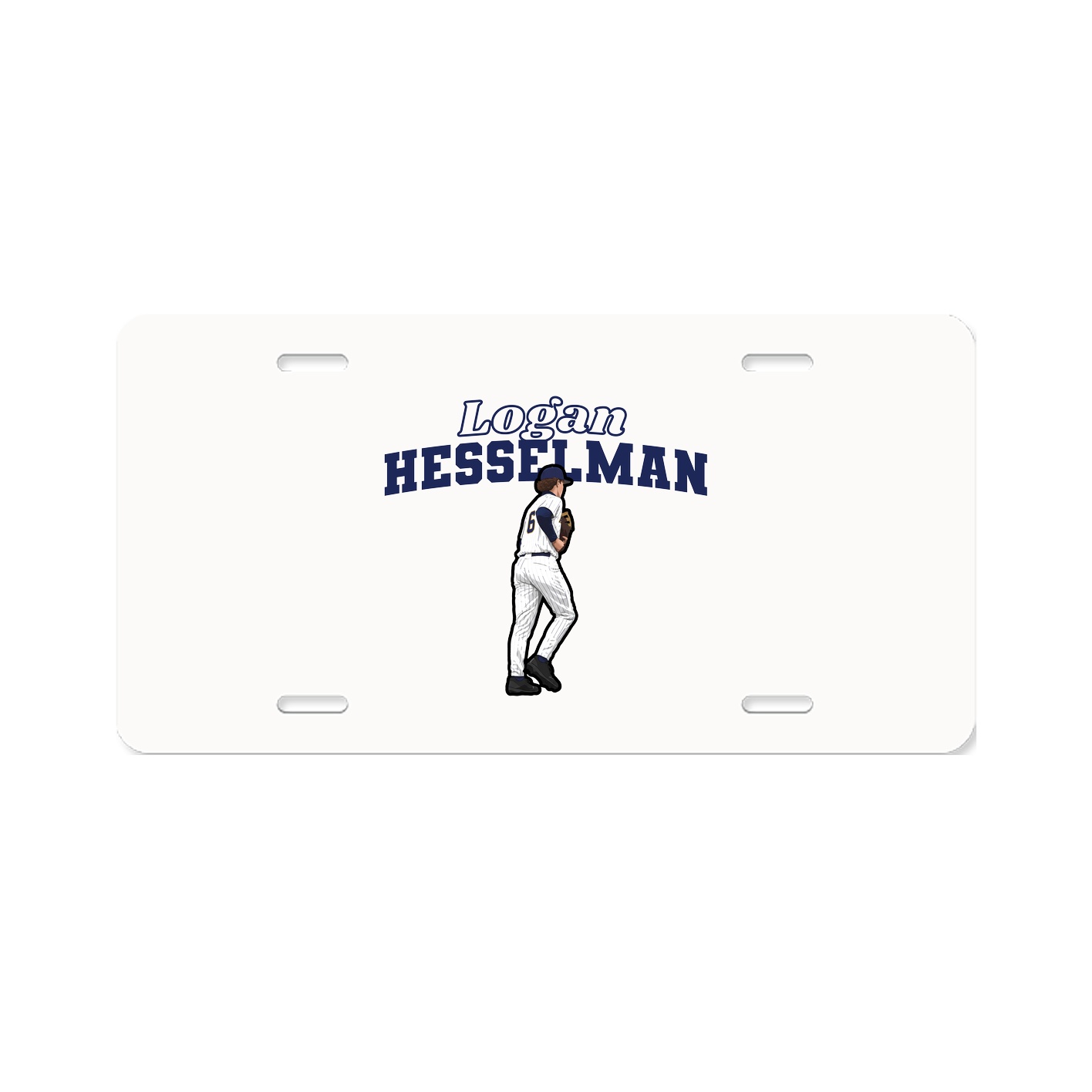 License Plate — Name Arch in Classic