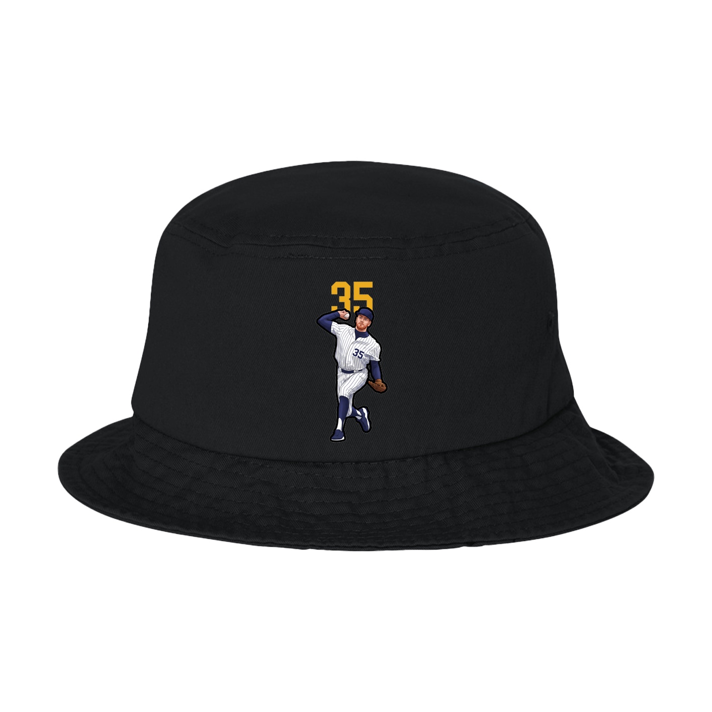 Bucket Cap — Number Top in Black