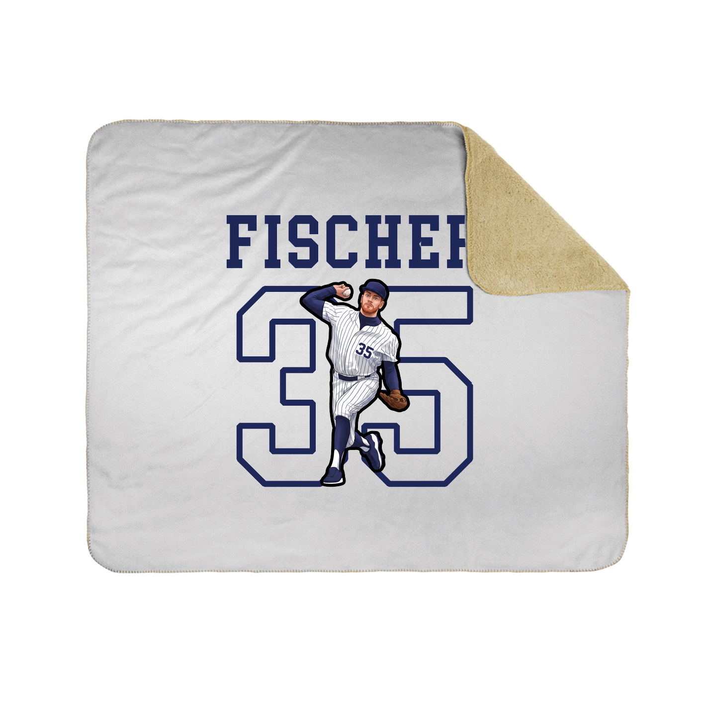 Throw Blanket — Shirsey in White