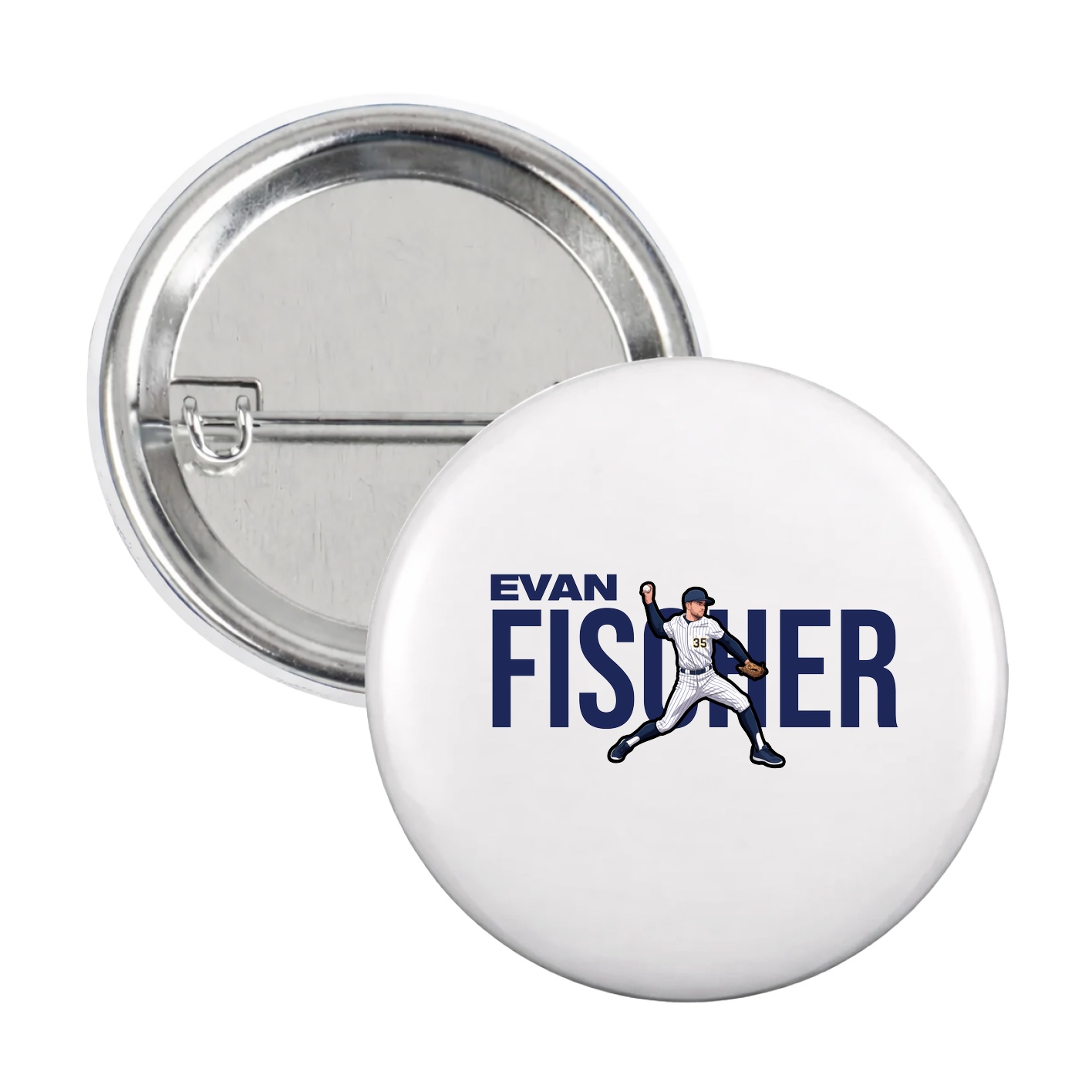 Game Day Button — Player Name in White