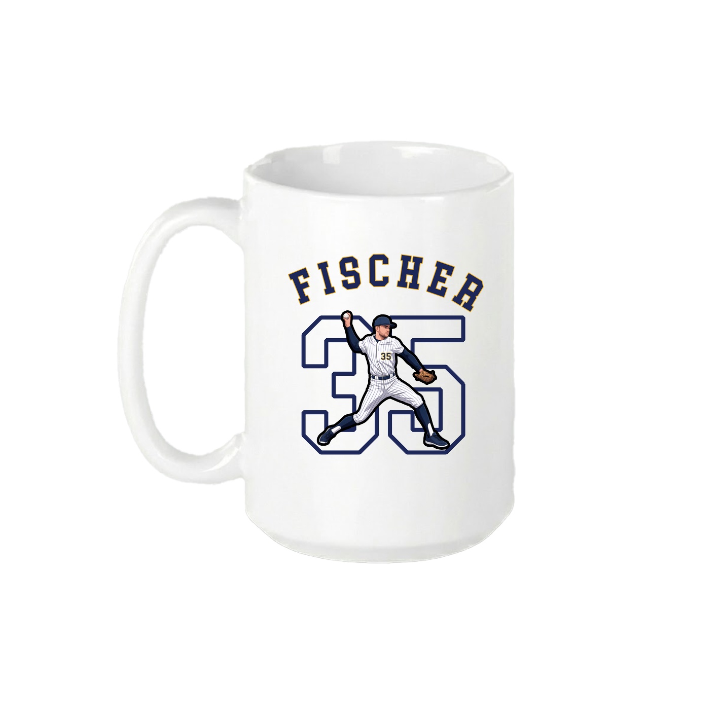 15oz Coffee Mug — Shirsey Arch in White
