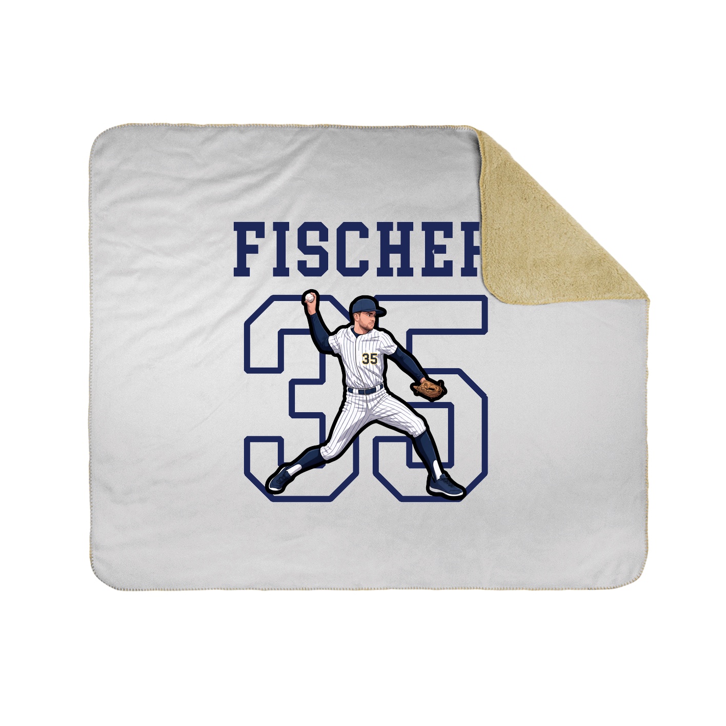 Throw Blanket — Shirsey in White