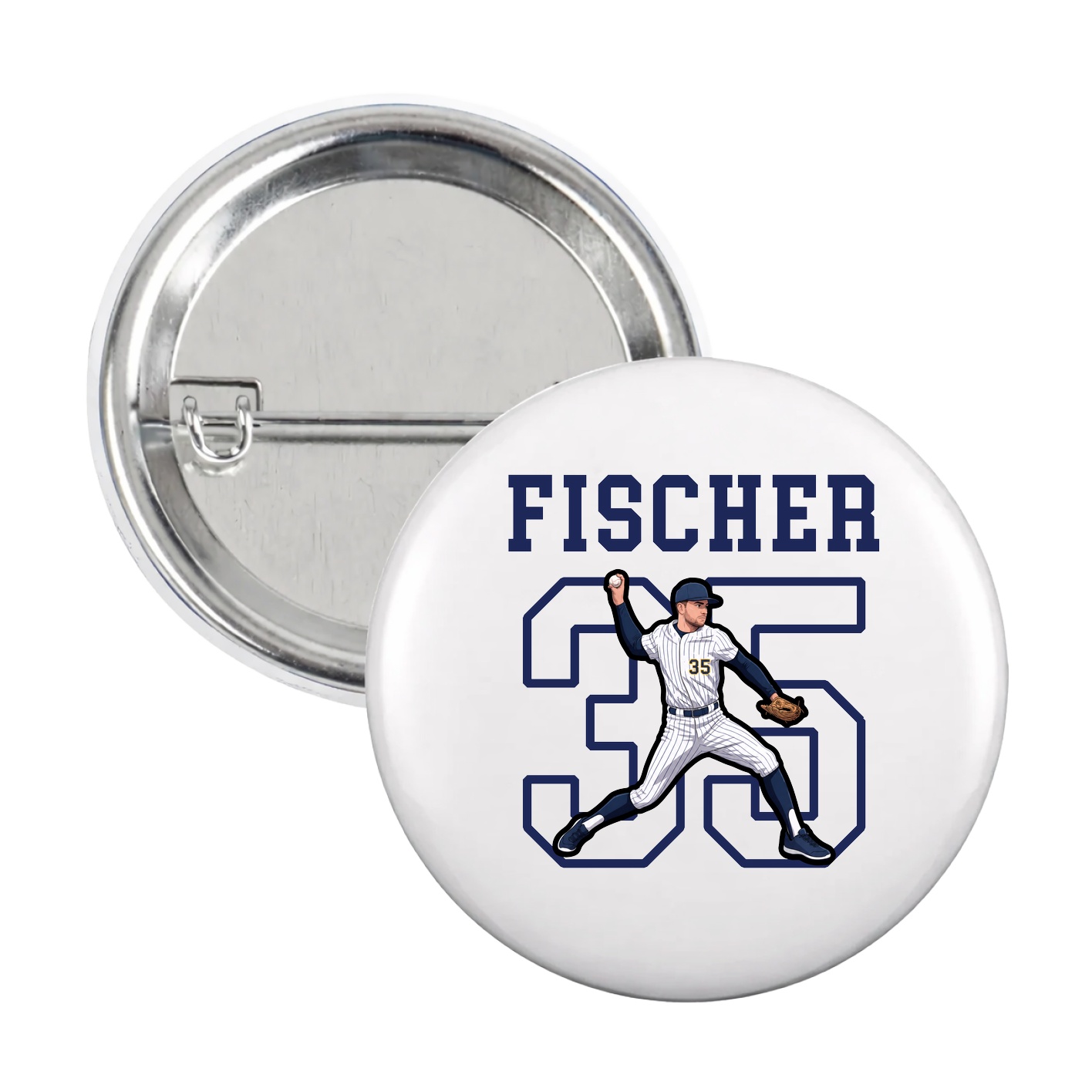Game Day Button — Shirsey in White