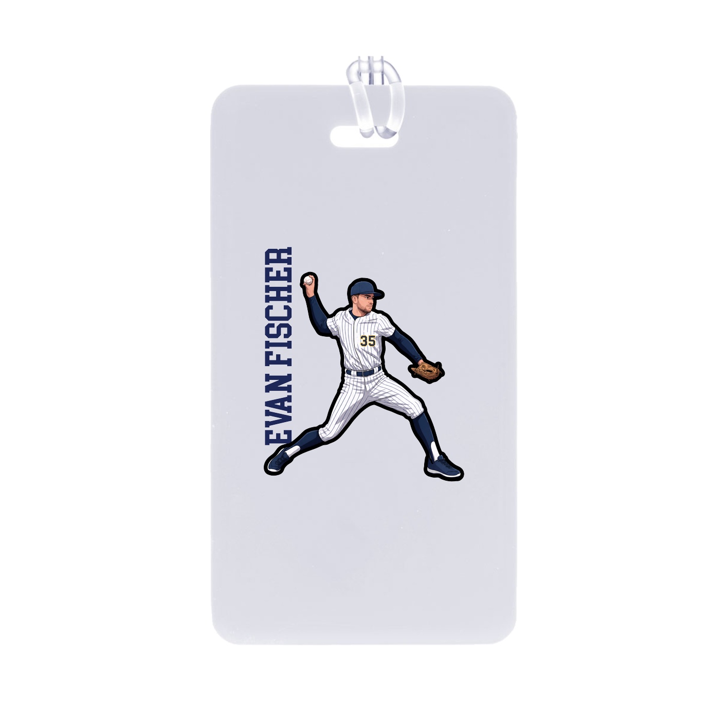 Bag Tag — Name Vertical in Classic