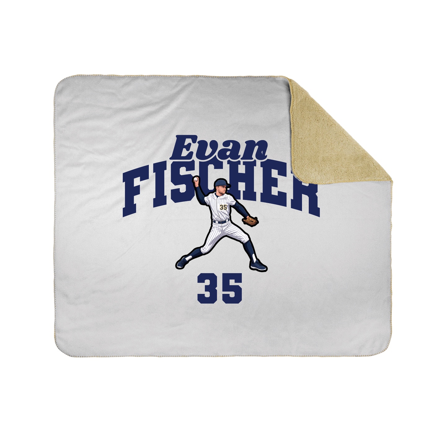 Throw Blanket — Signature Arch in White