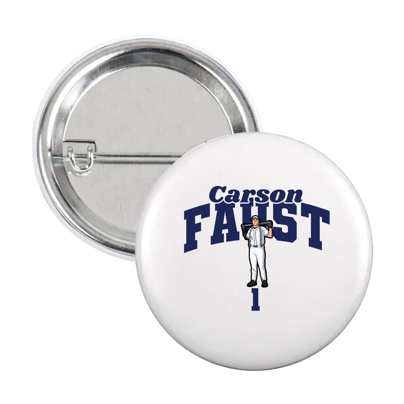 Game Day Button — Signature Arch in White