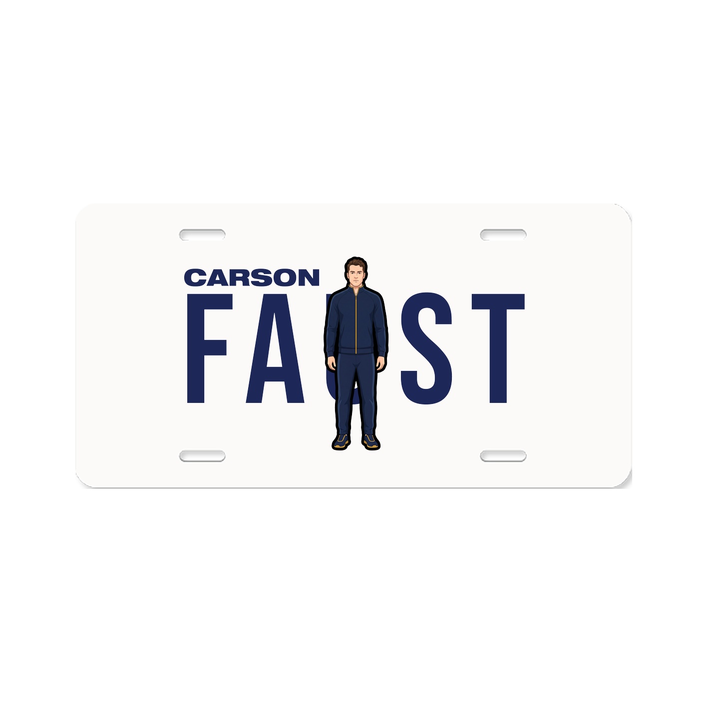 License Plate — Player Name in Classic