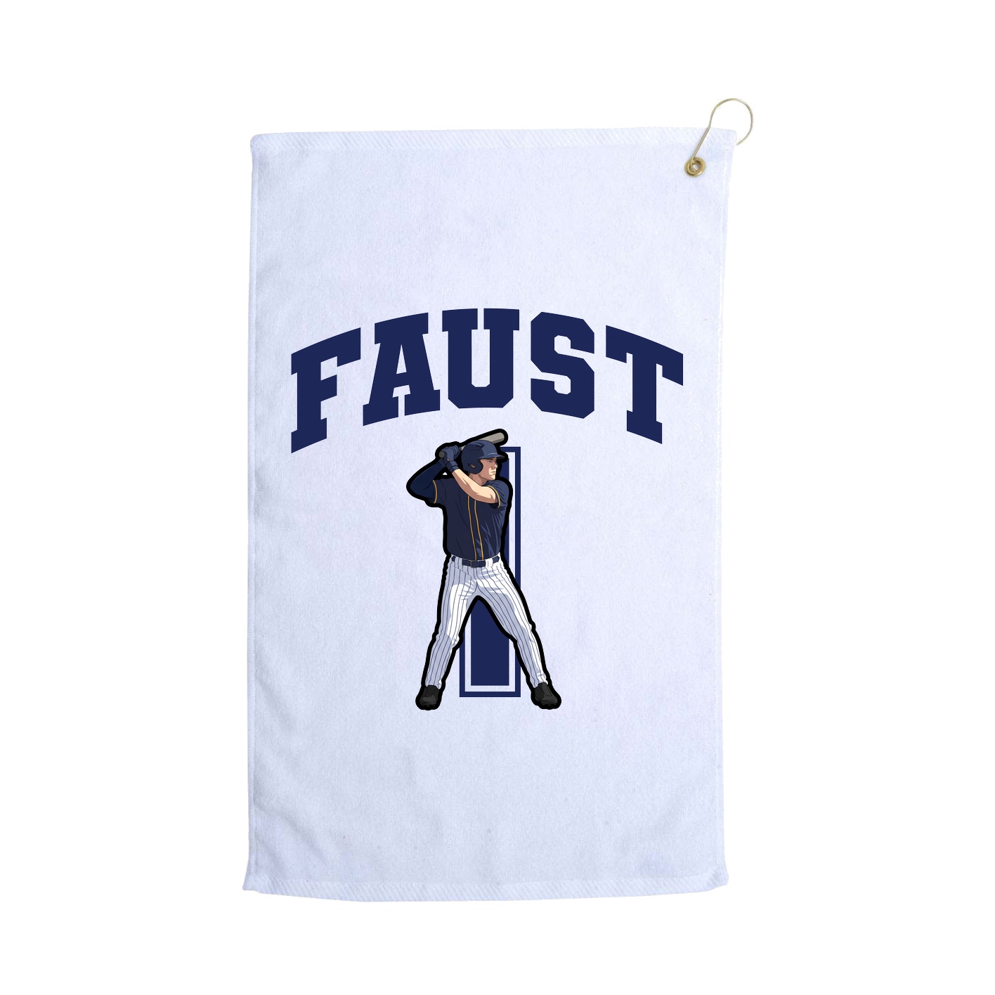 Golf Towel — Number in White