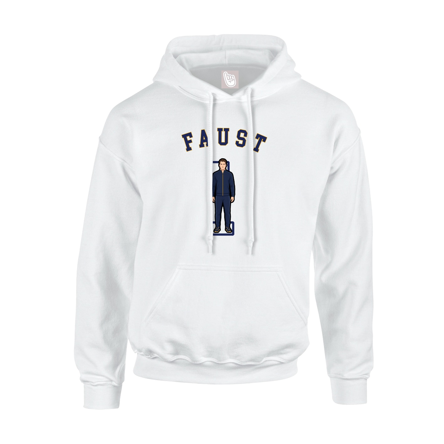 Youth Hoodie — Shirsey Arch in White