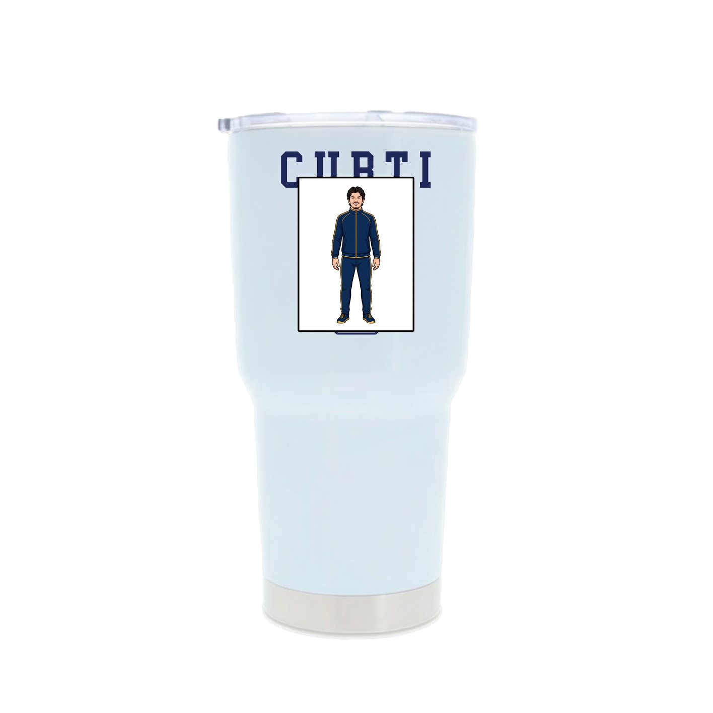 30oz Stainless Steel Tumbler — Shirsey in White
