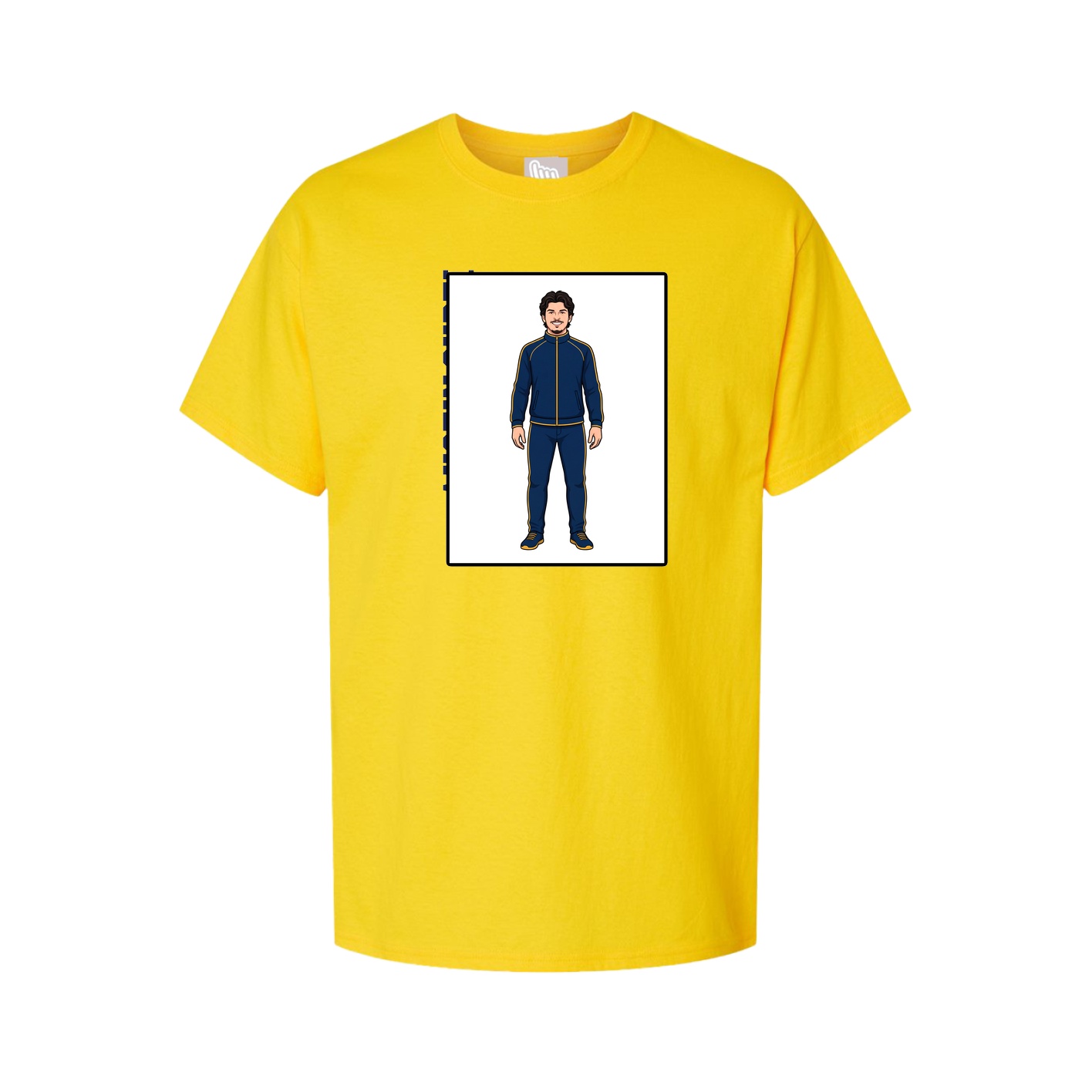 Youth Tee — Name Vertical in Gold