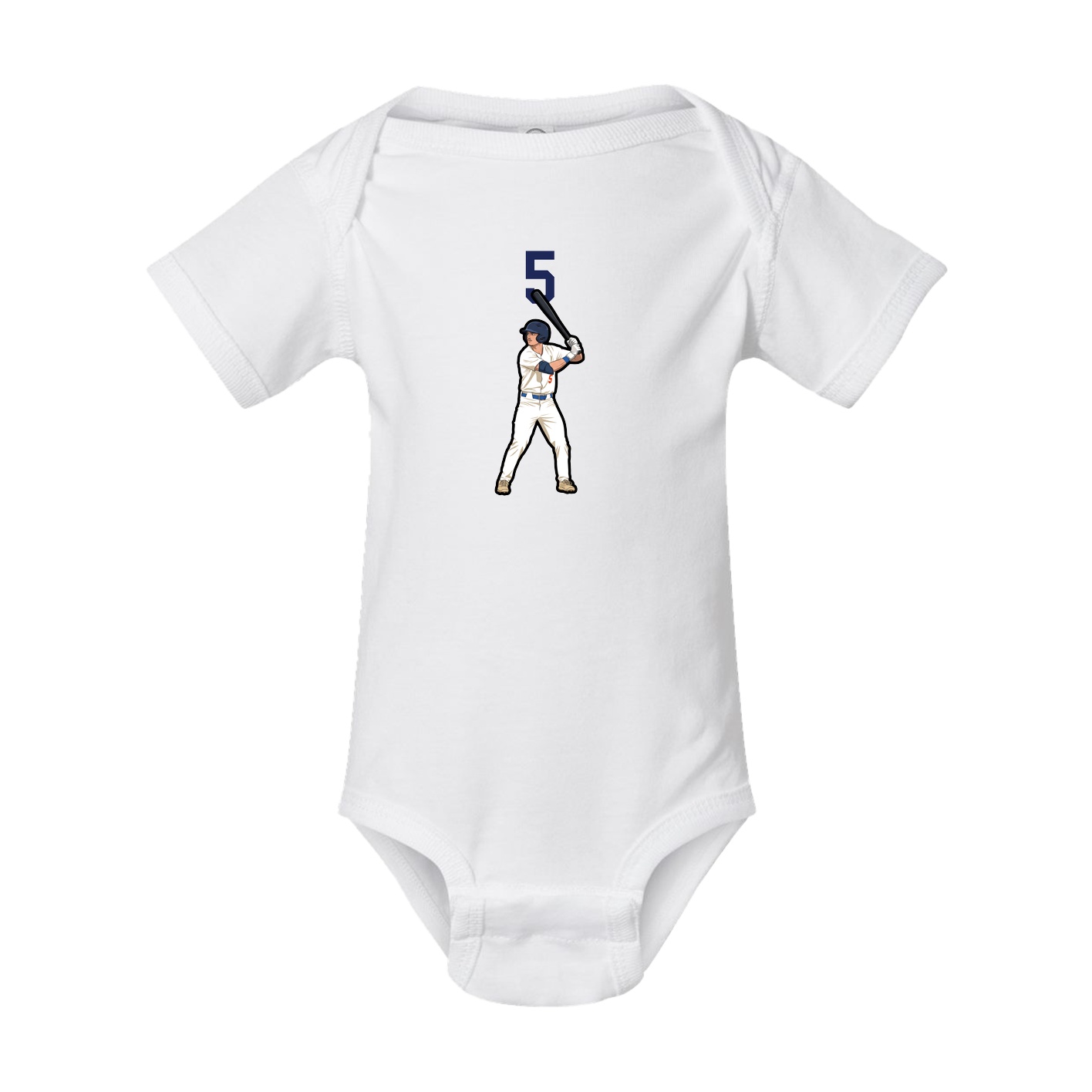 Baby Onesie — Number Top in White
