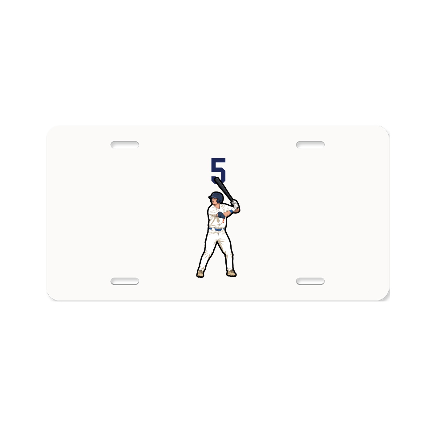 License Plate — Number Top in Classic