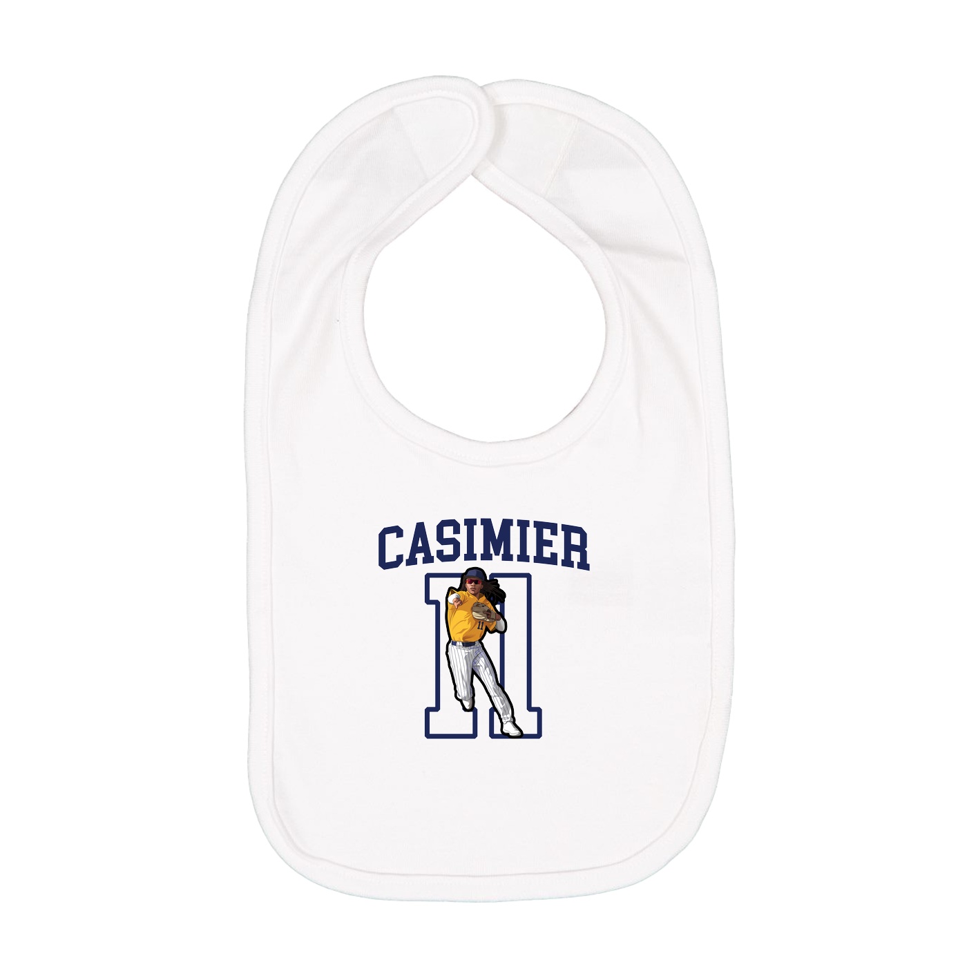 Infant Bib — Shirsey in White
