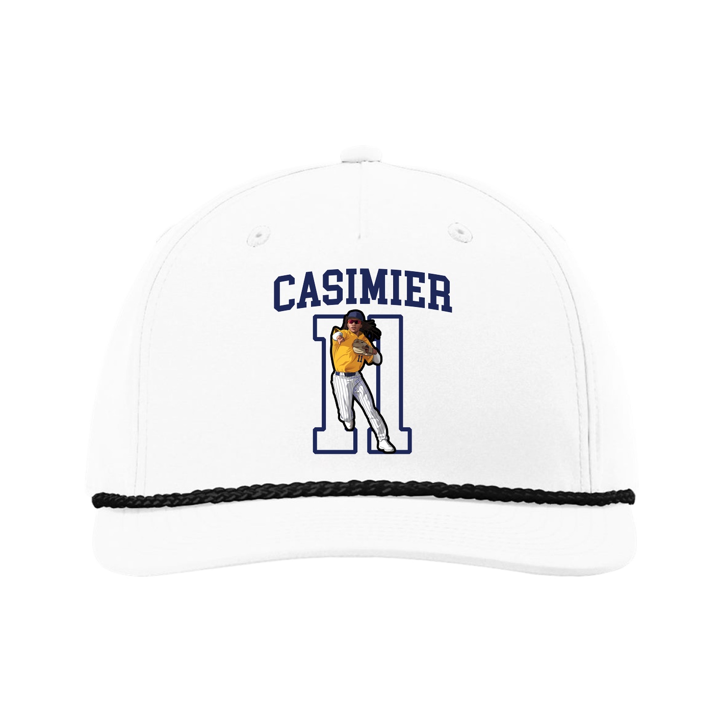 Five-Panel Classic Rope Cap — Shirsey in White
