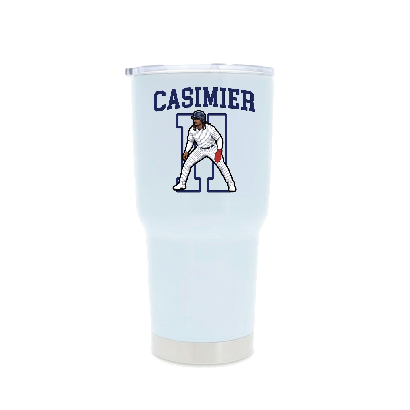 30oz Stainless Steel Tumbler — Shirsey in White