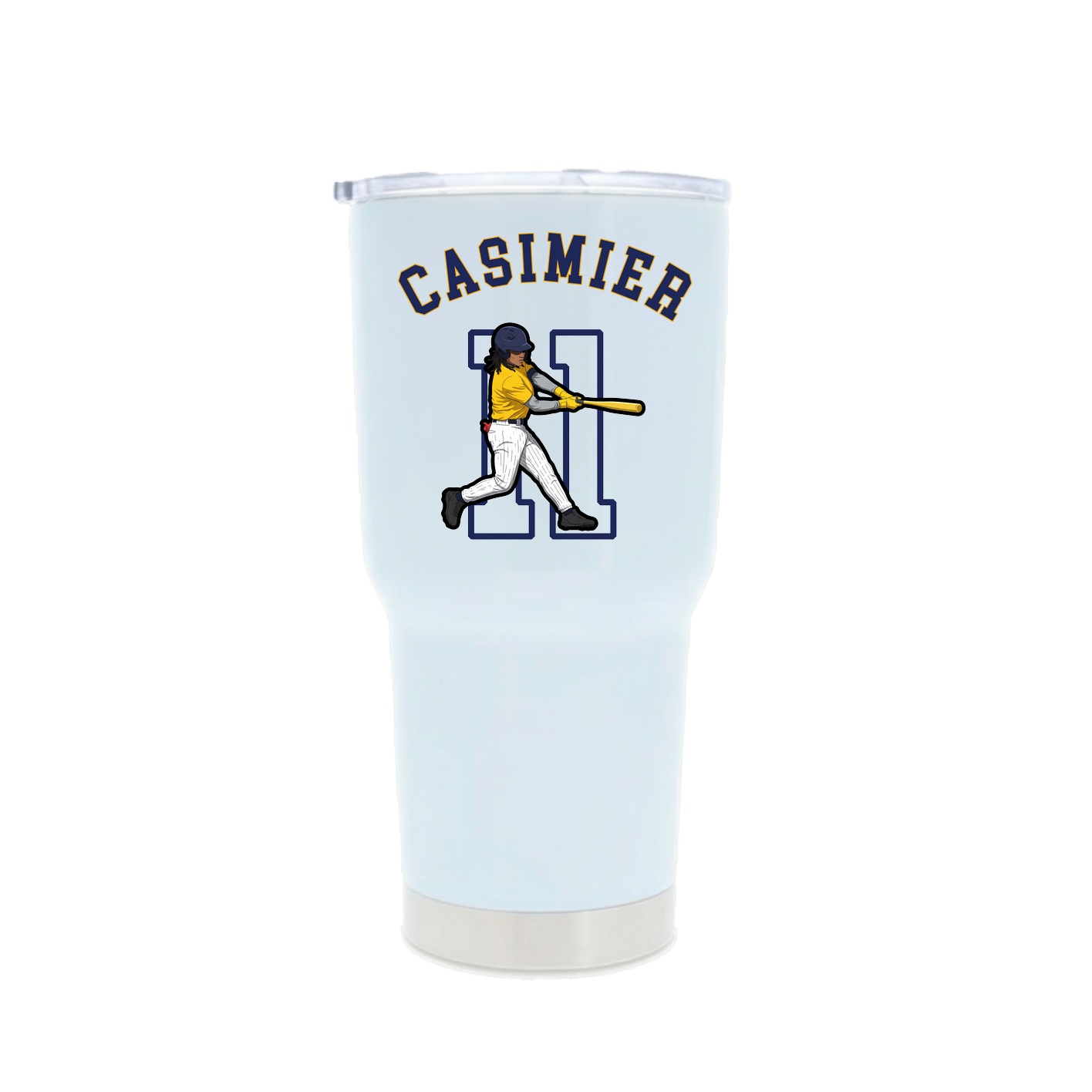 30oz Stainless Steel Tumbler — Shirsey Arch in White