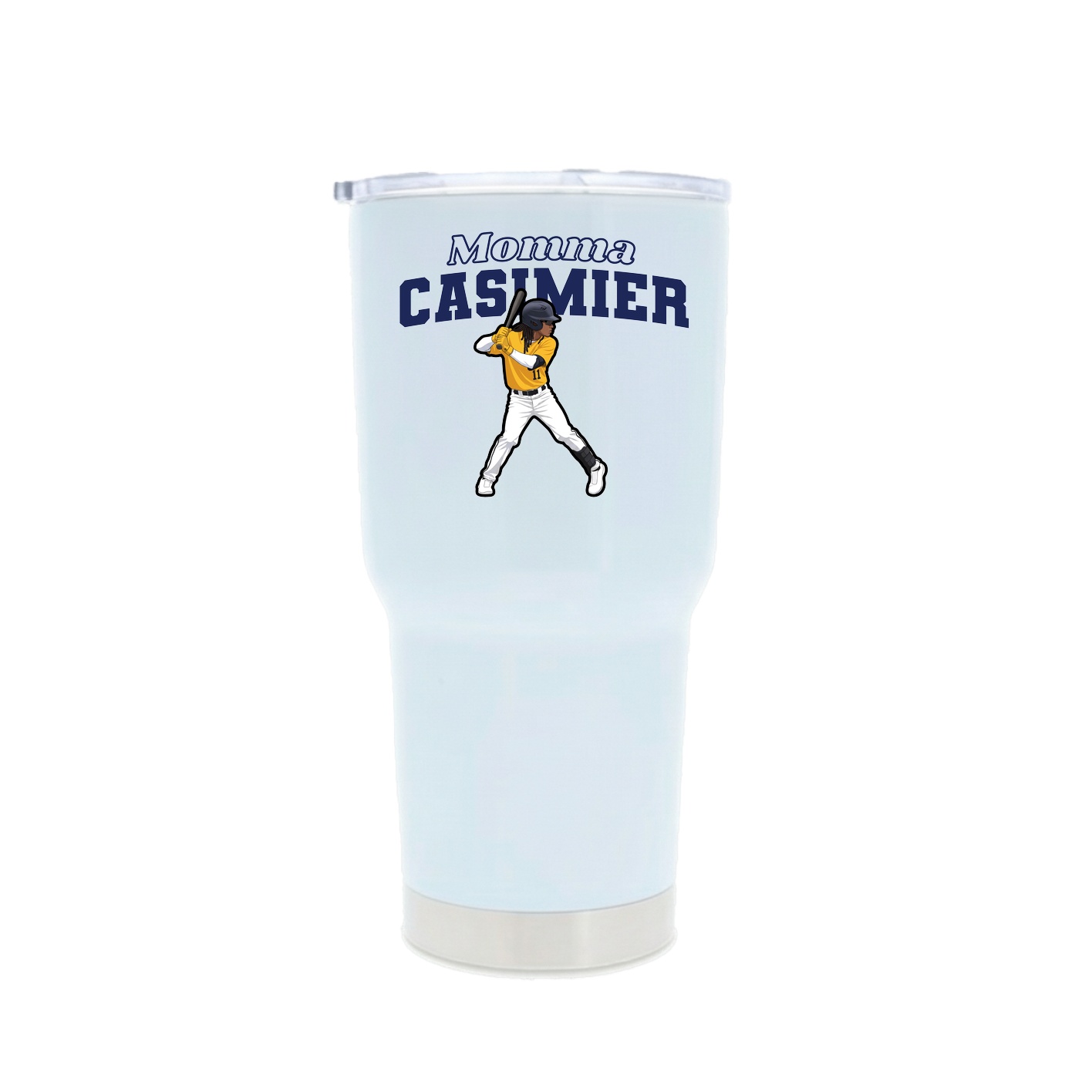 30oz Stainless Steel Tumbler — Mothers Day Block in White