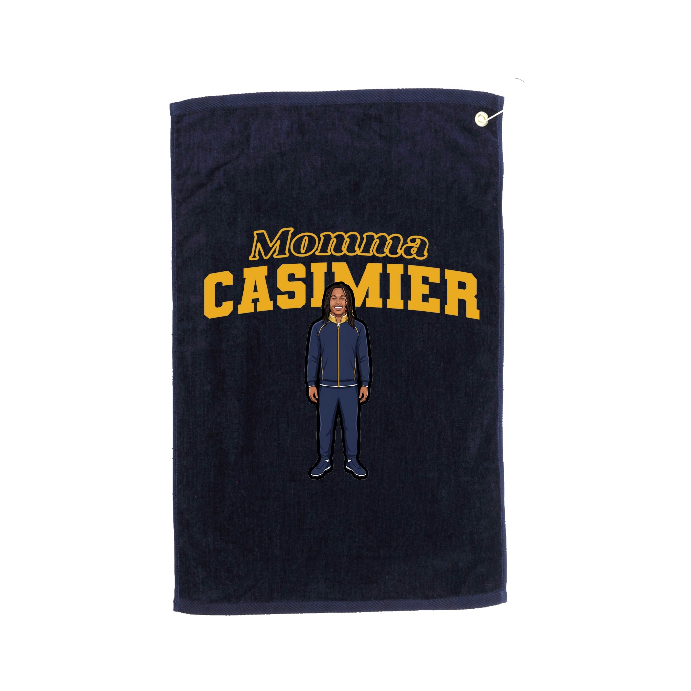 Golf Towel — Mothers Day Block in Navy