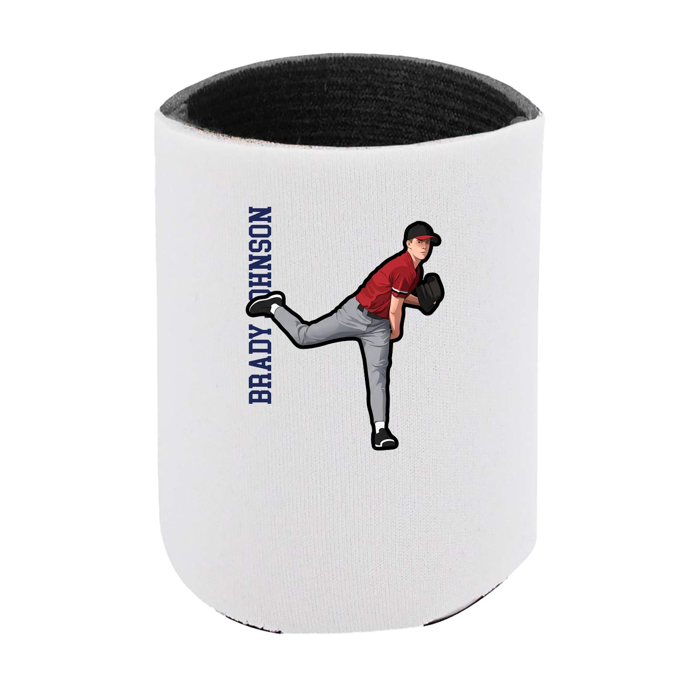 Can Holder — Name Vertical in White