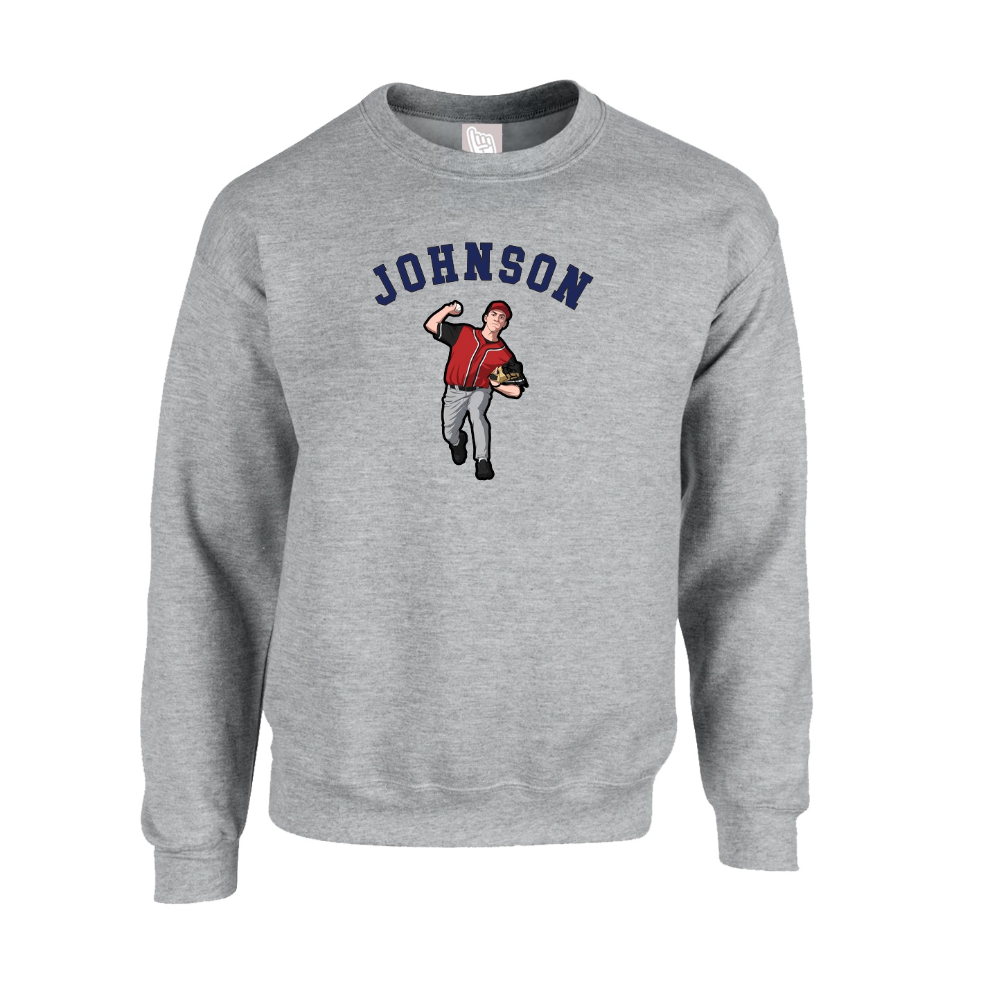 Fleece Crew — Shirsey Arch in Grey