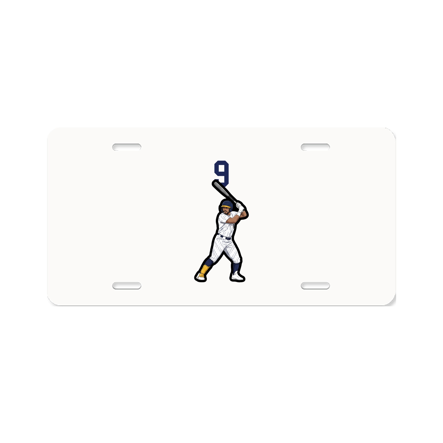 License Plate — Number Top in Classic