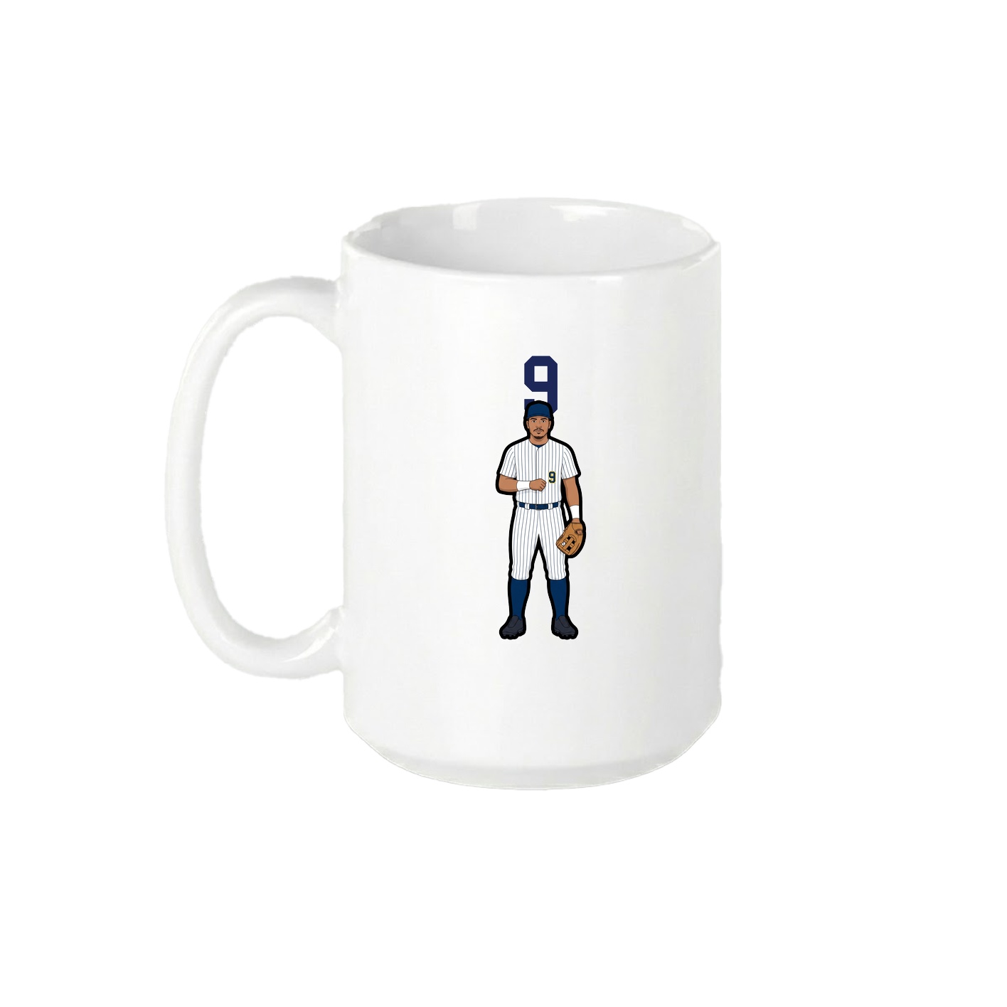 15oz Coffee Mug — Number Top in White