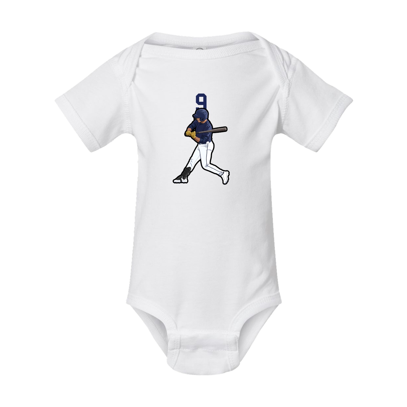 Baby Onesie — Number Top in White