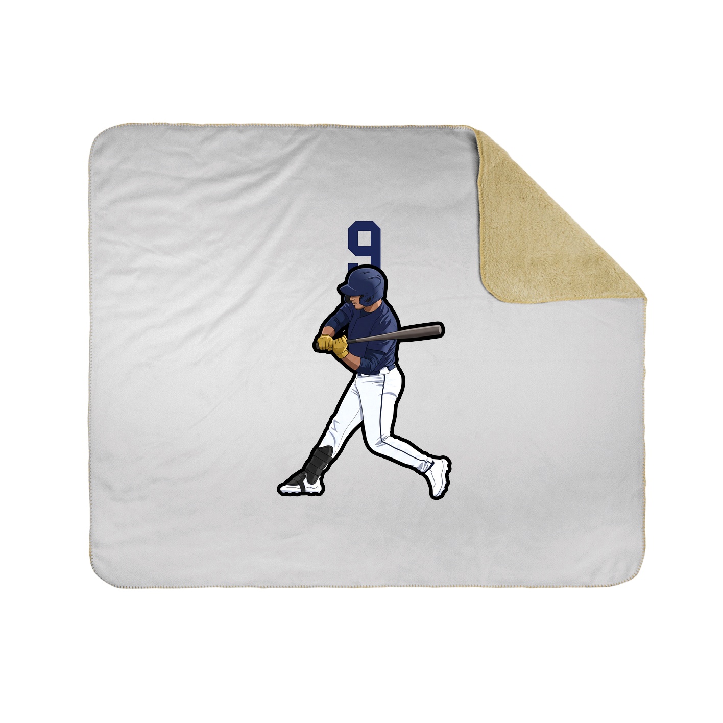 Throw Blanket — Number Top in White