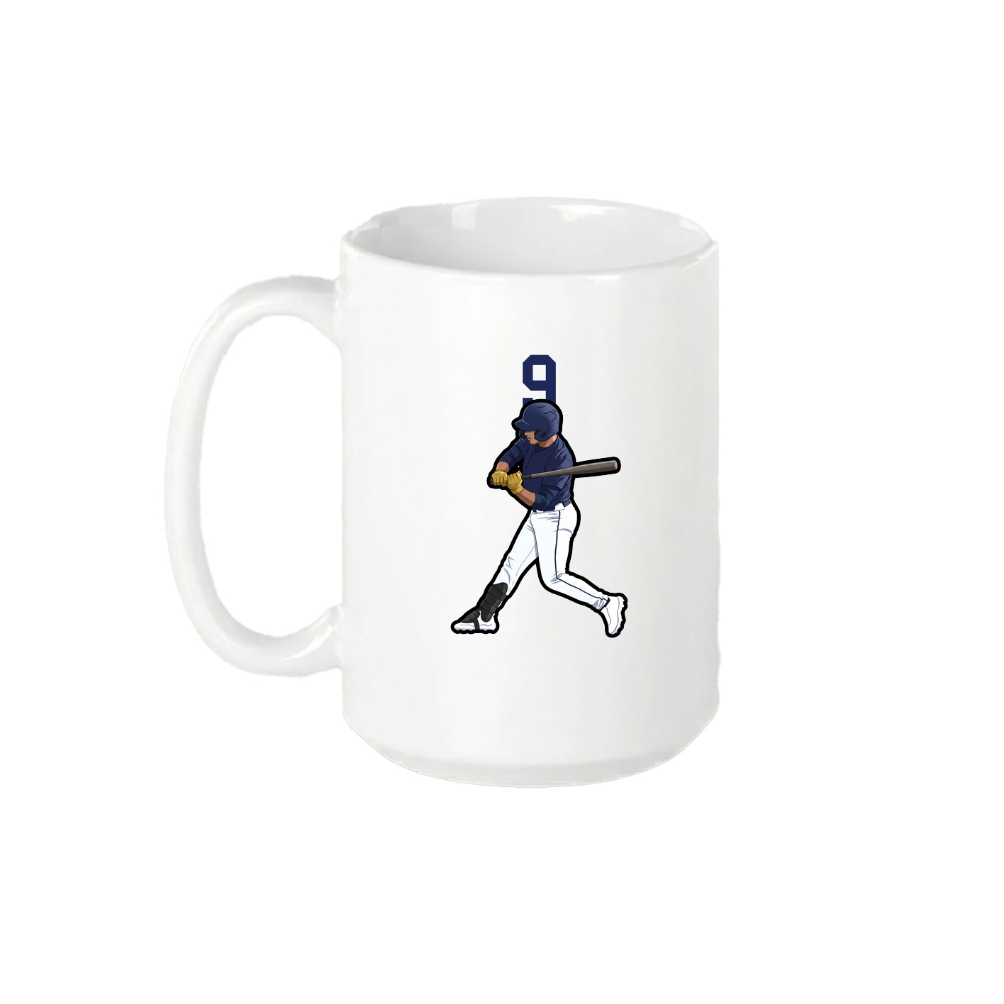 15oz Coffee Mug — Number Top in White