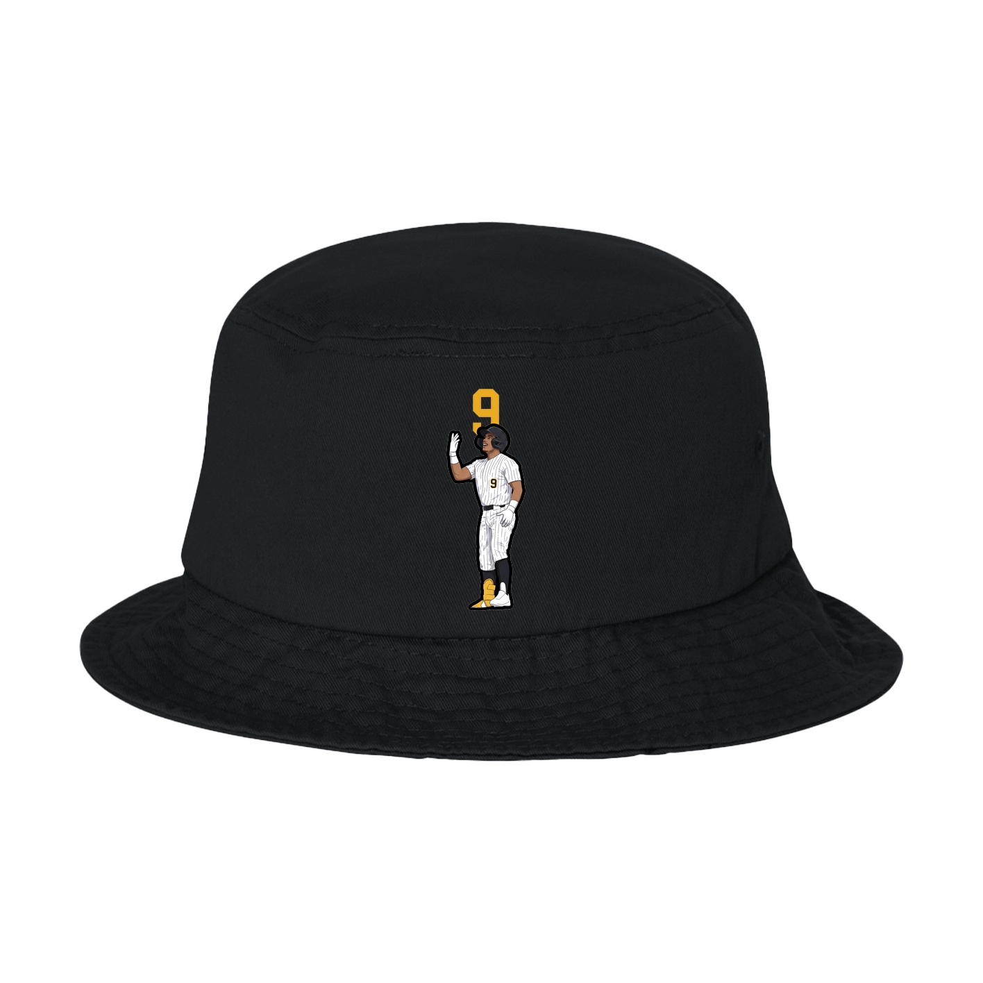 Bucket Cap — Number Top in Black