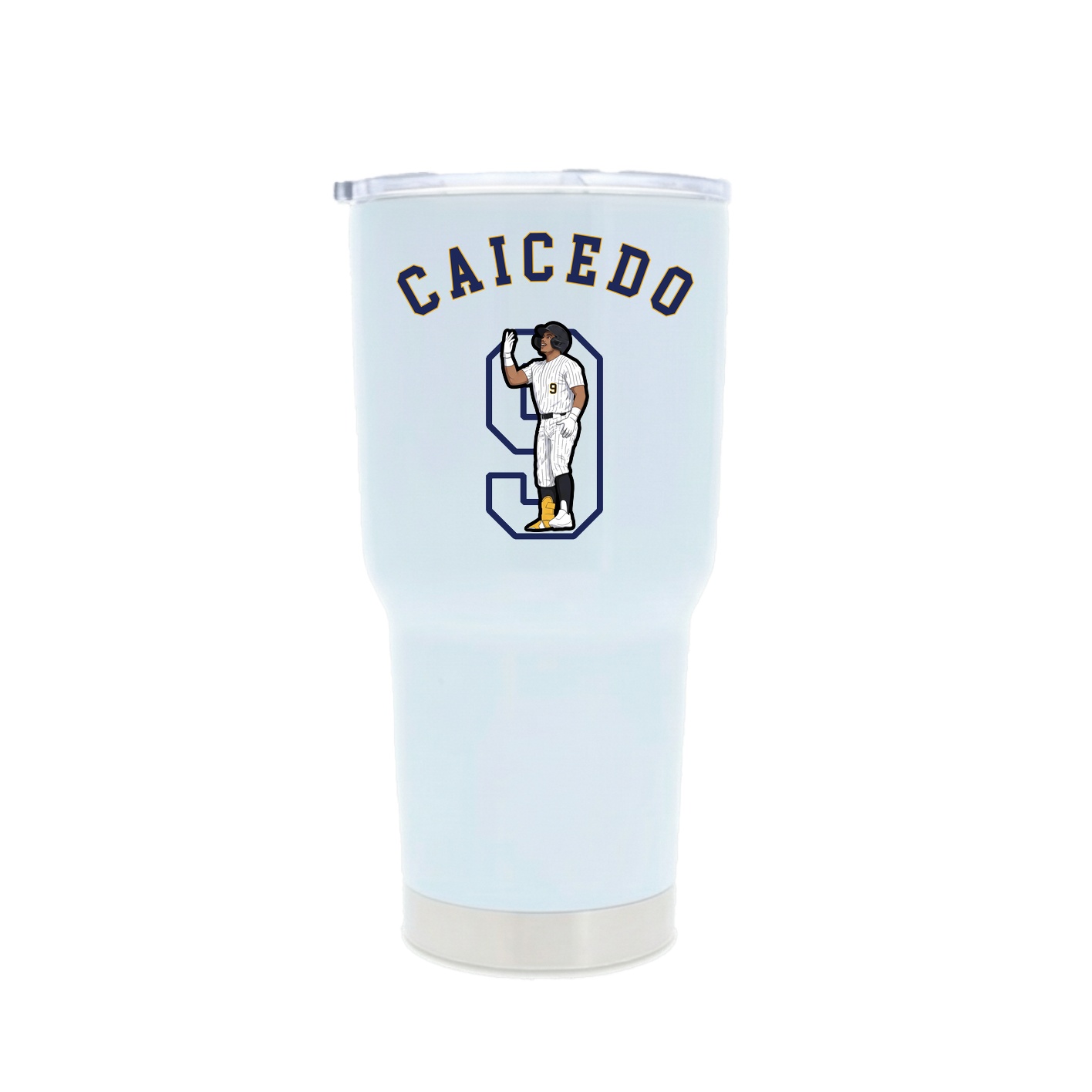 30oz Stainless Steel Tumbler — Shirsey Arch in White
