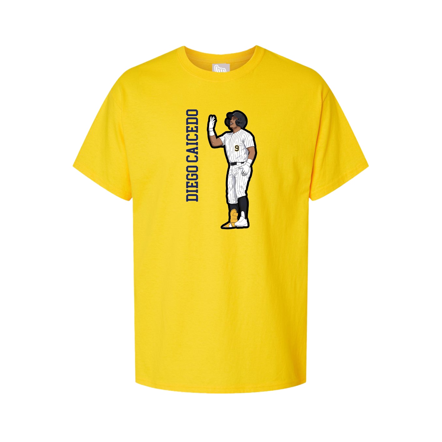Tee — Name Vertical in Gold