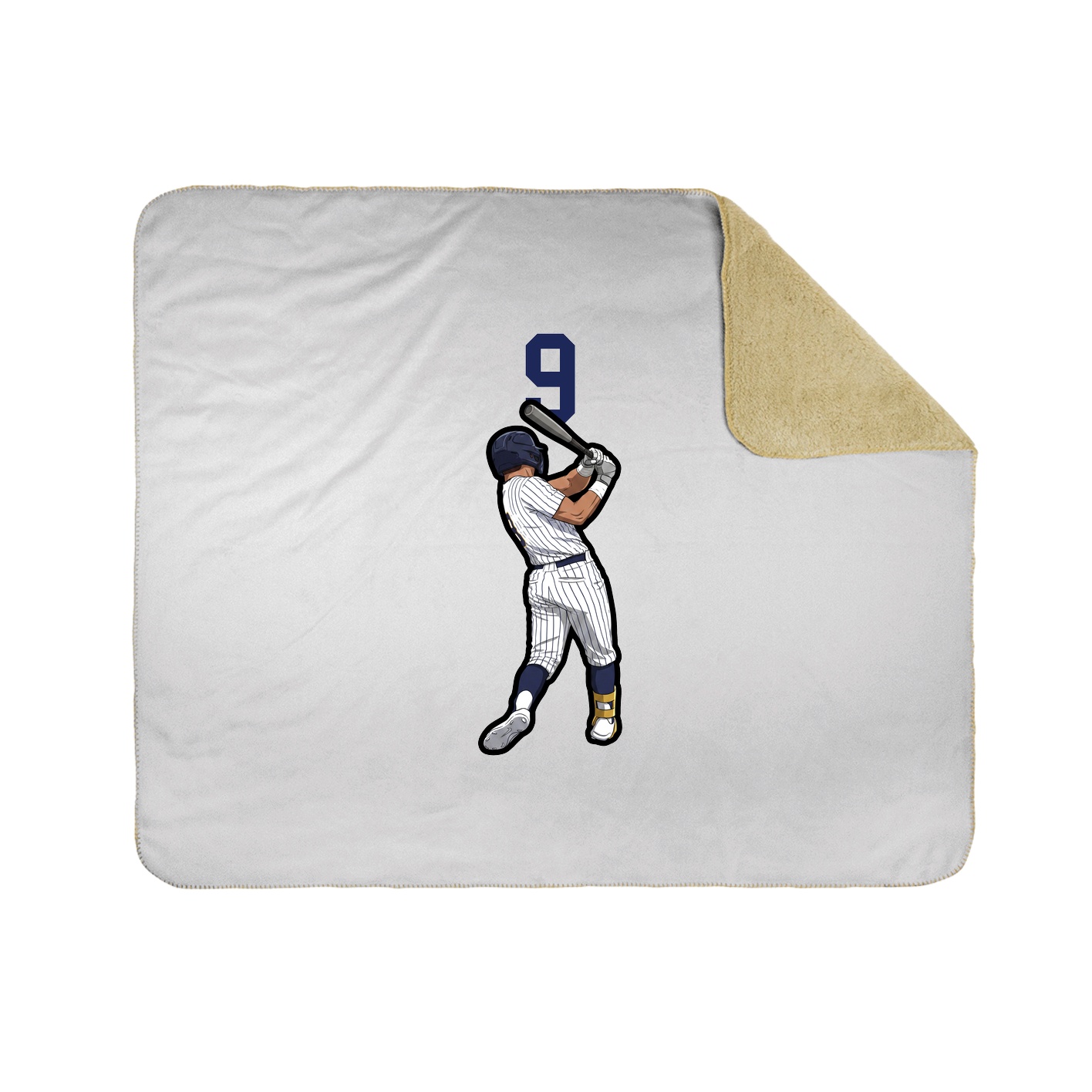 Throw Blanket — Number Top in White