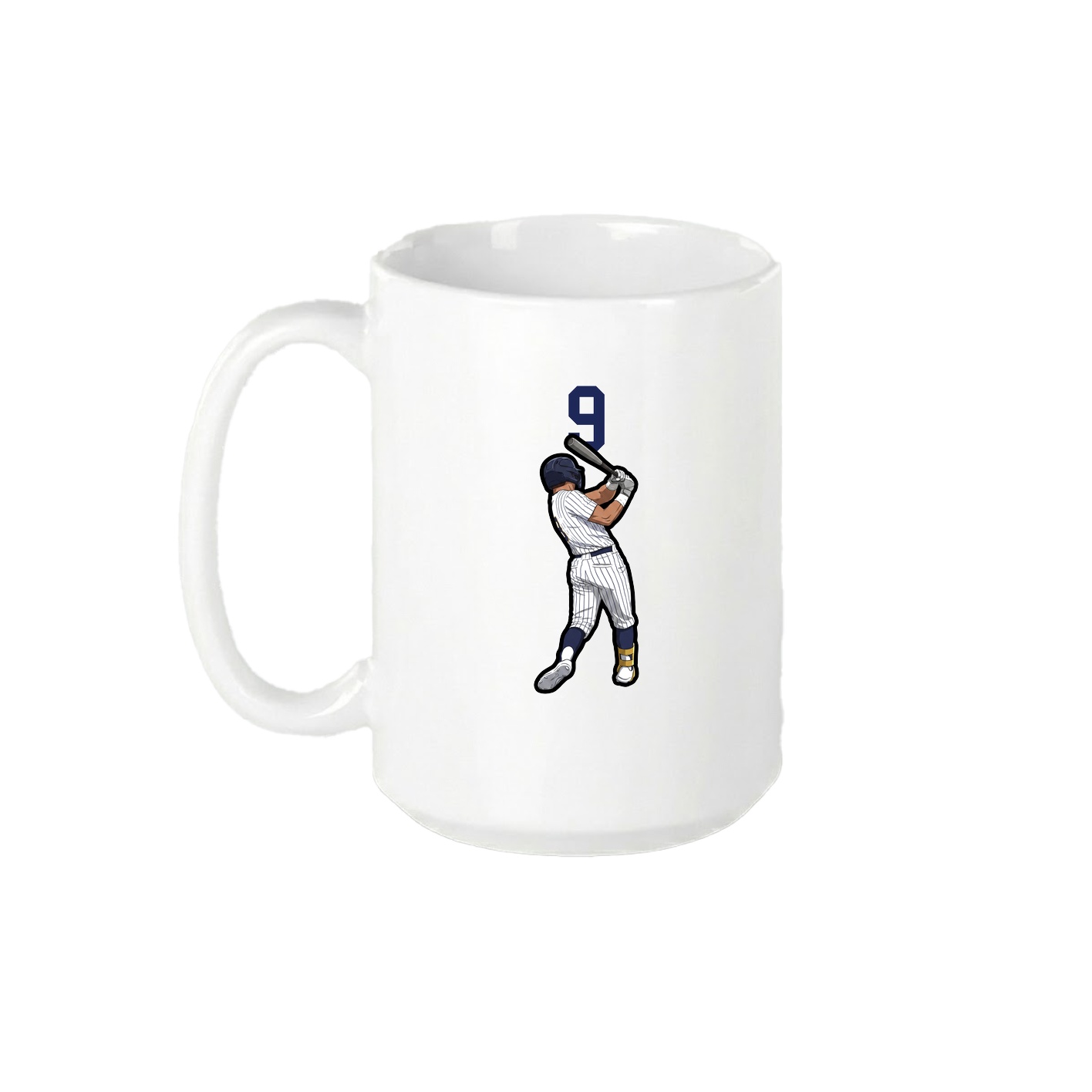 15oz Coffee Mug — Number Top in White