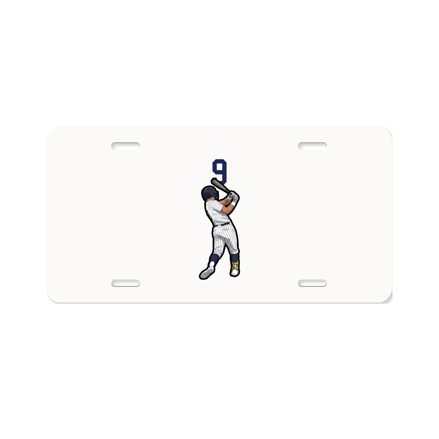 License Plate — Number Top in Classic