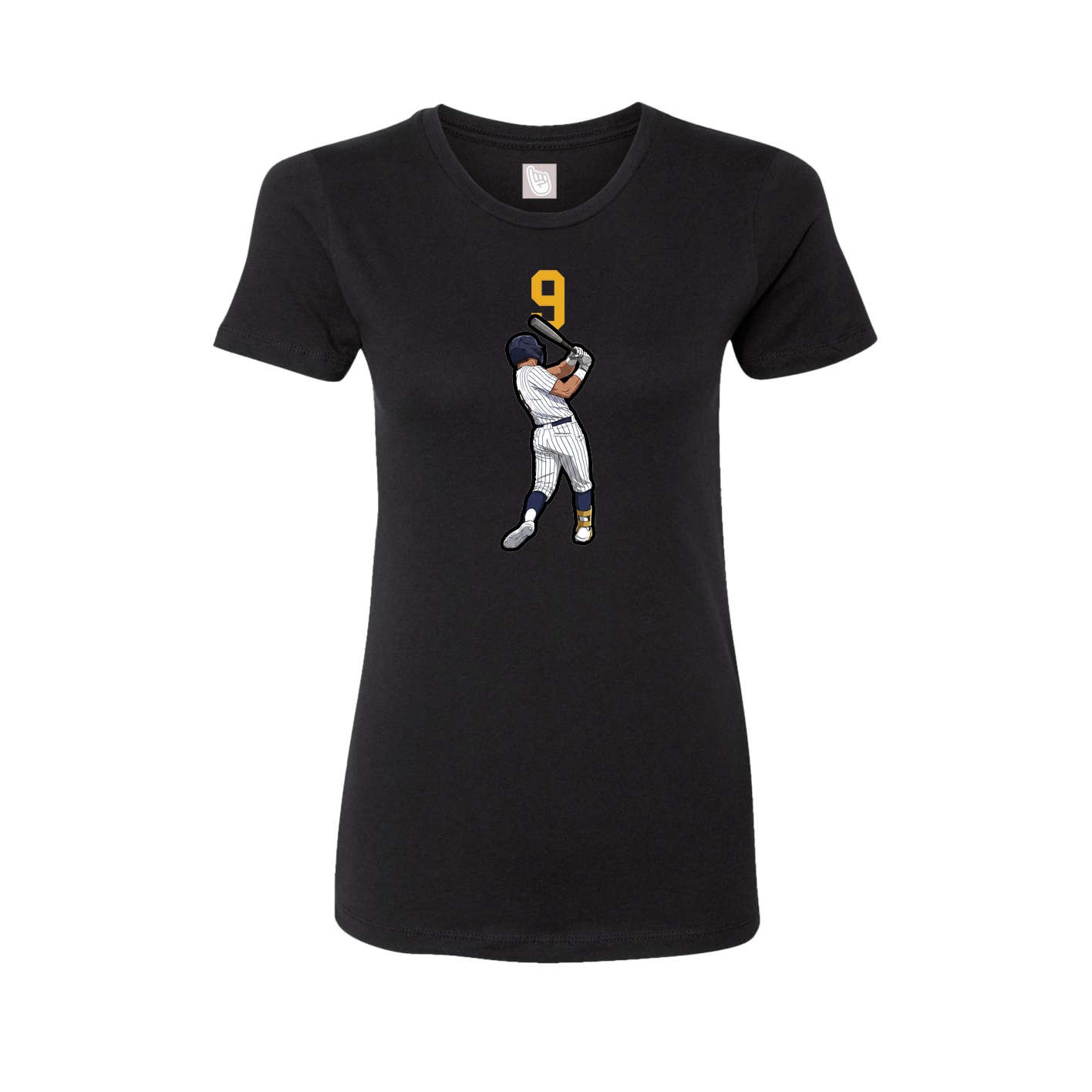Womens Tee — Number Top in Black