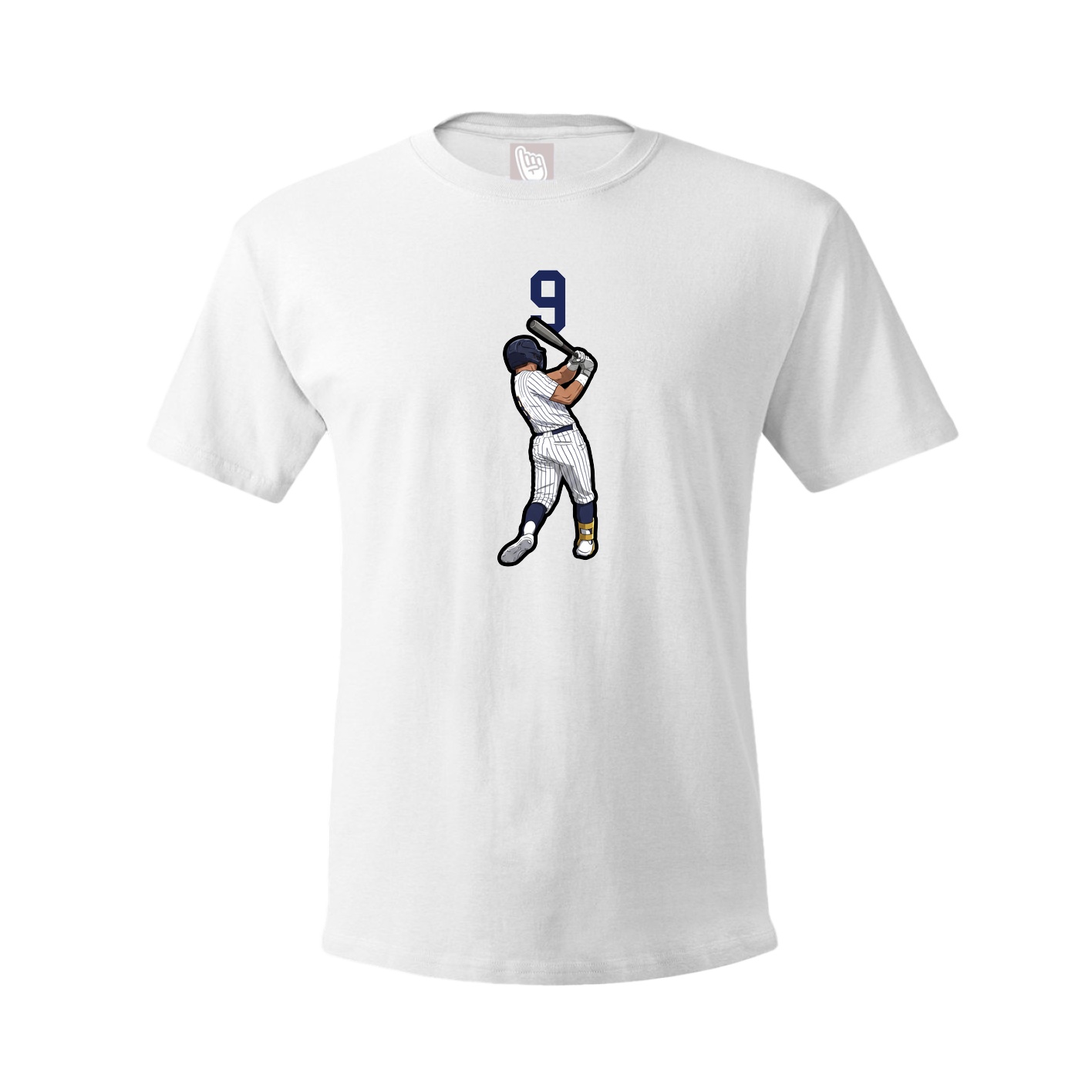 Youth Tee — Number Top in White