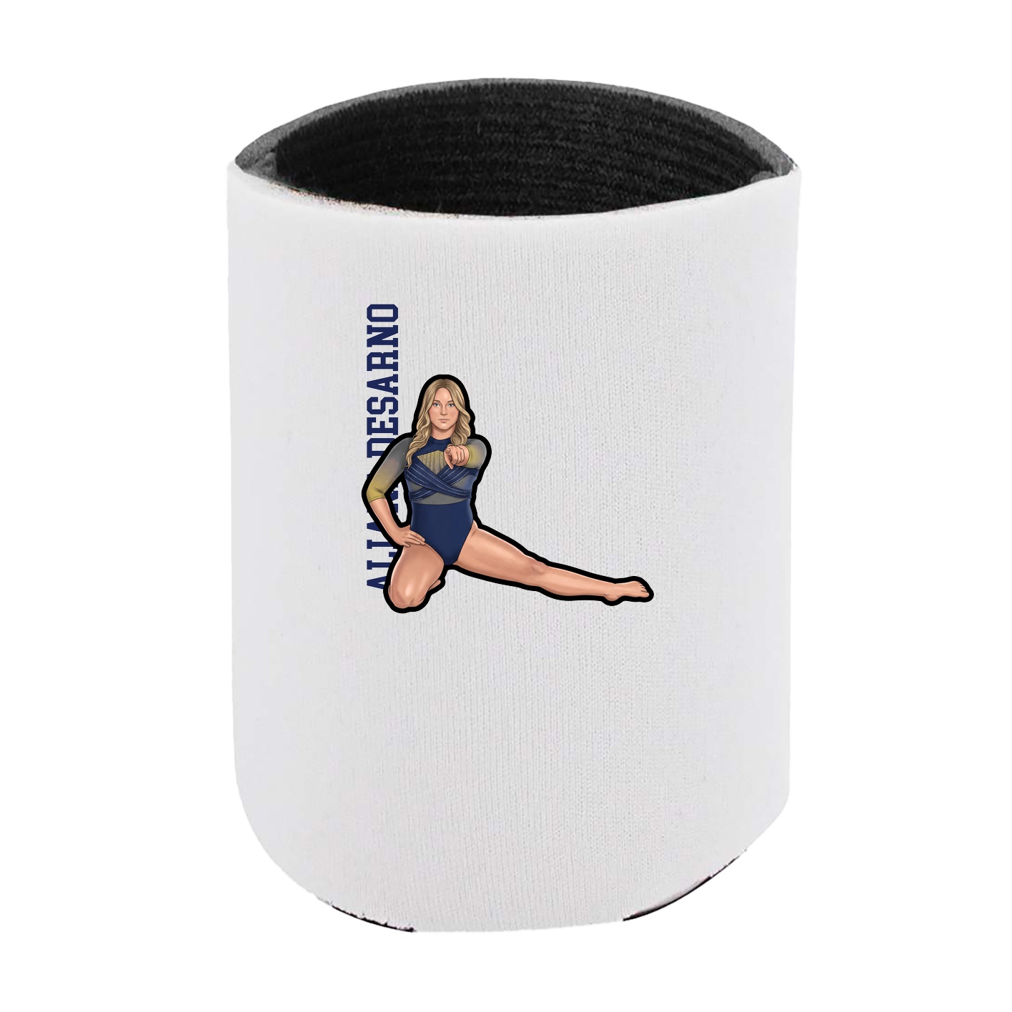 Can Holder — Name Vertical in White