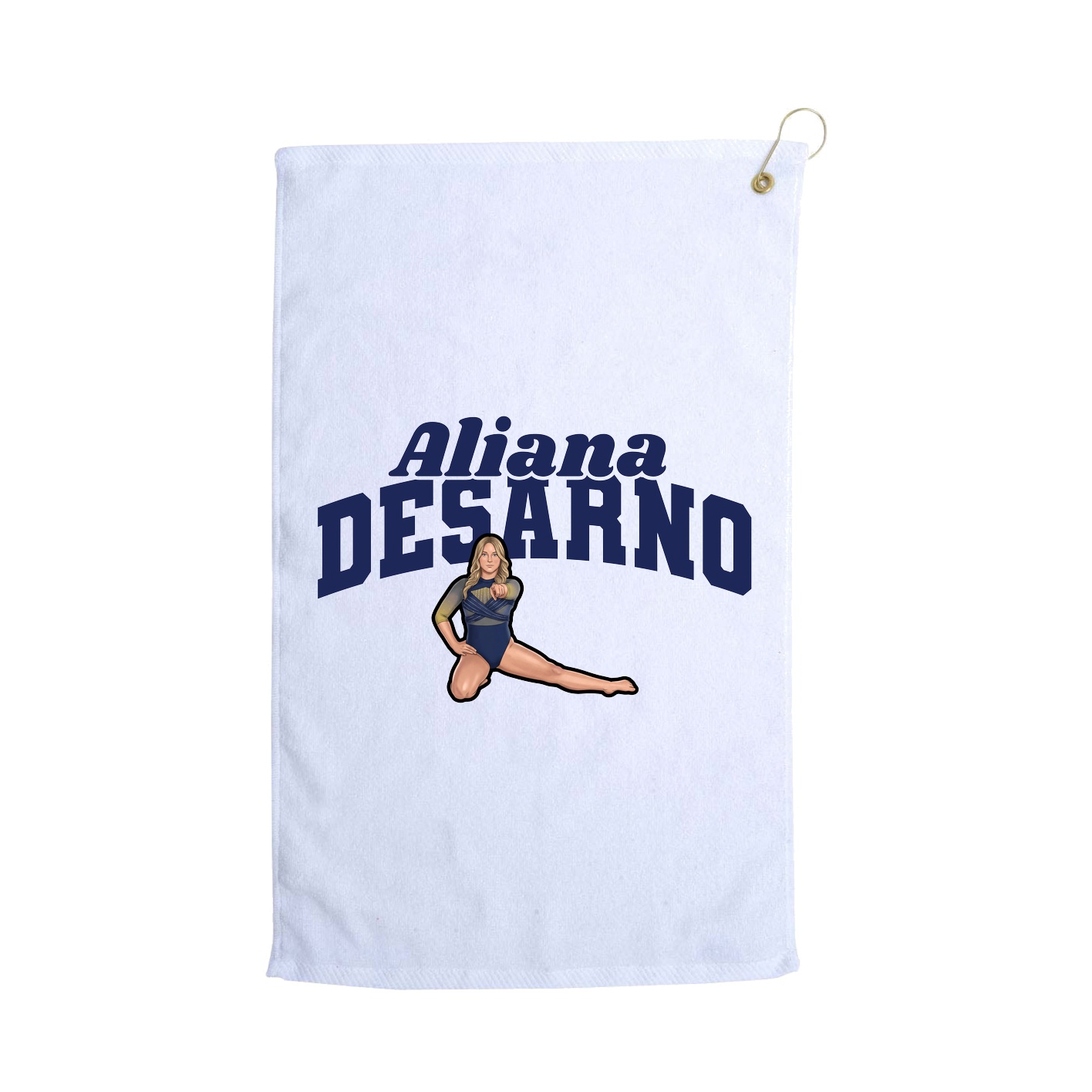 Golf Towel — Signature Arch in White