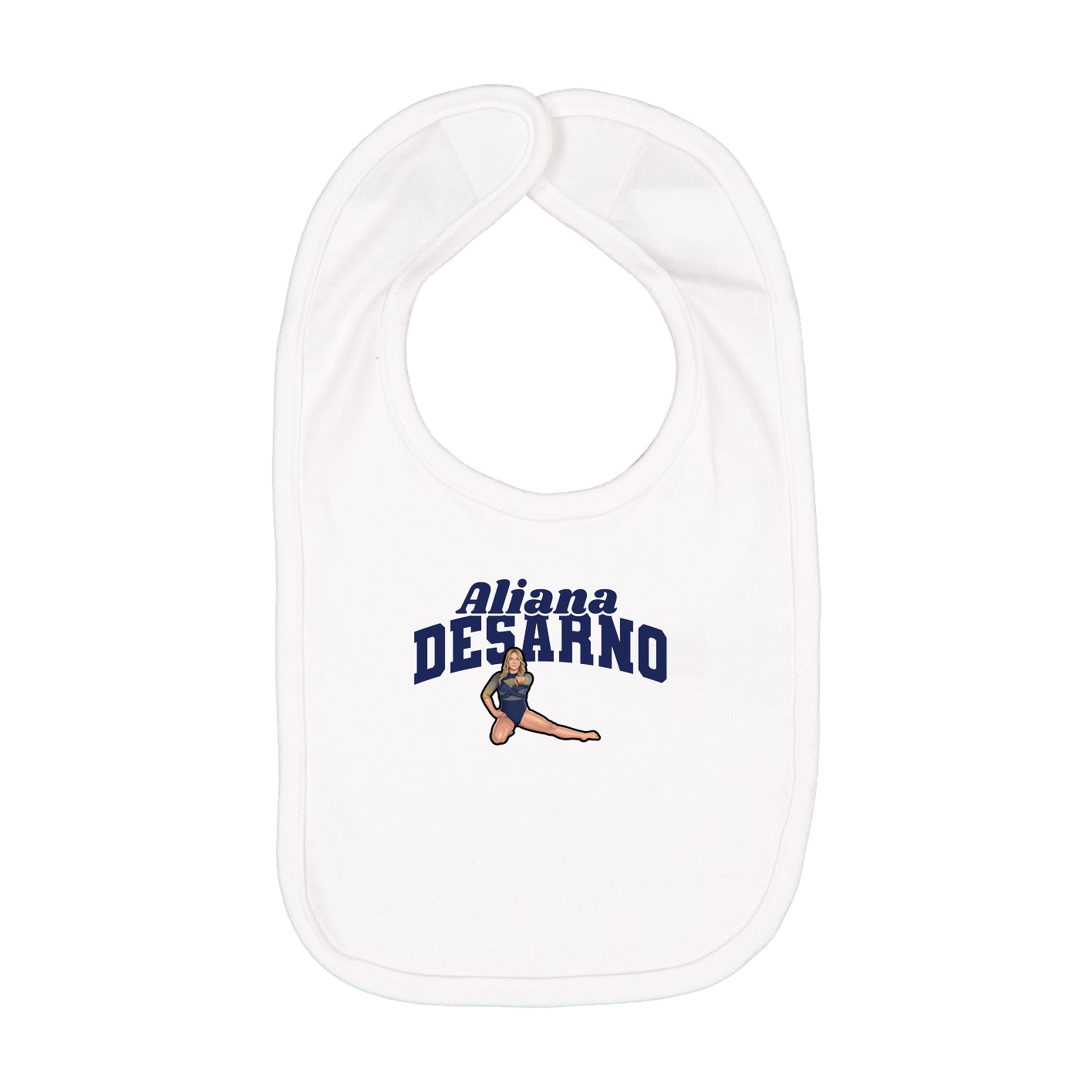 Infant Bib — Signature Arch in White