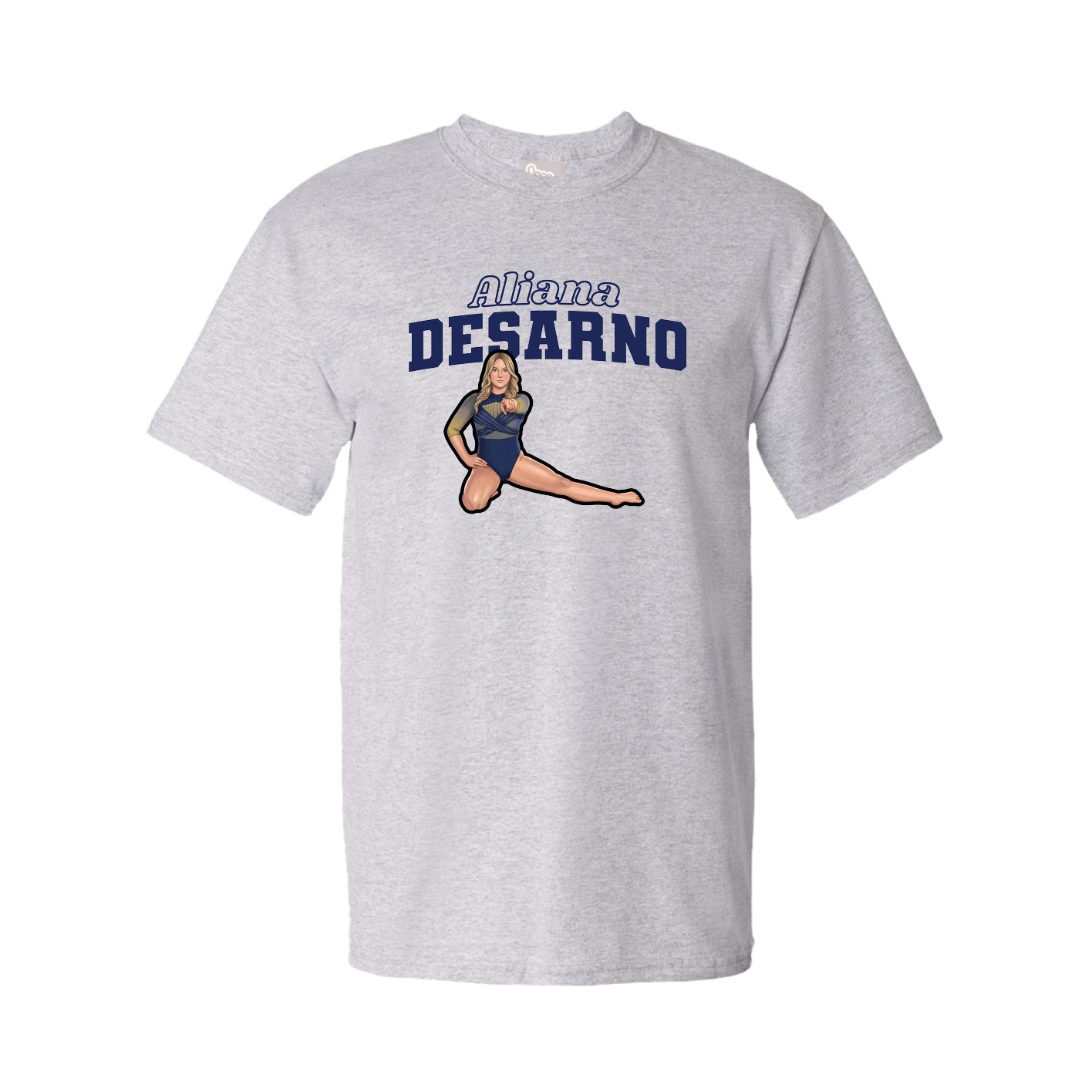 Tee — Name Arch in Grey