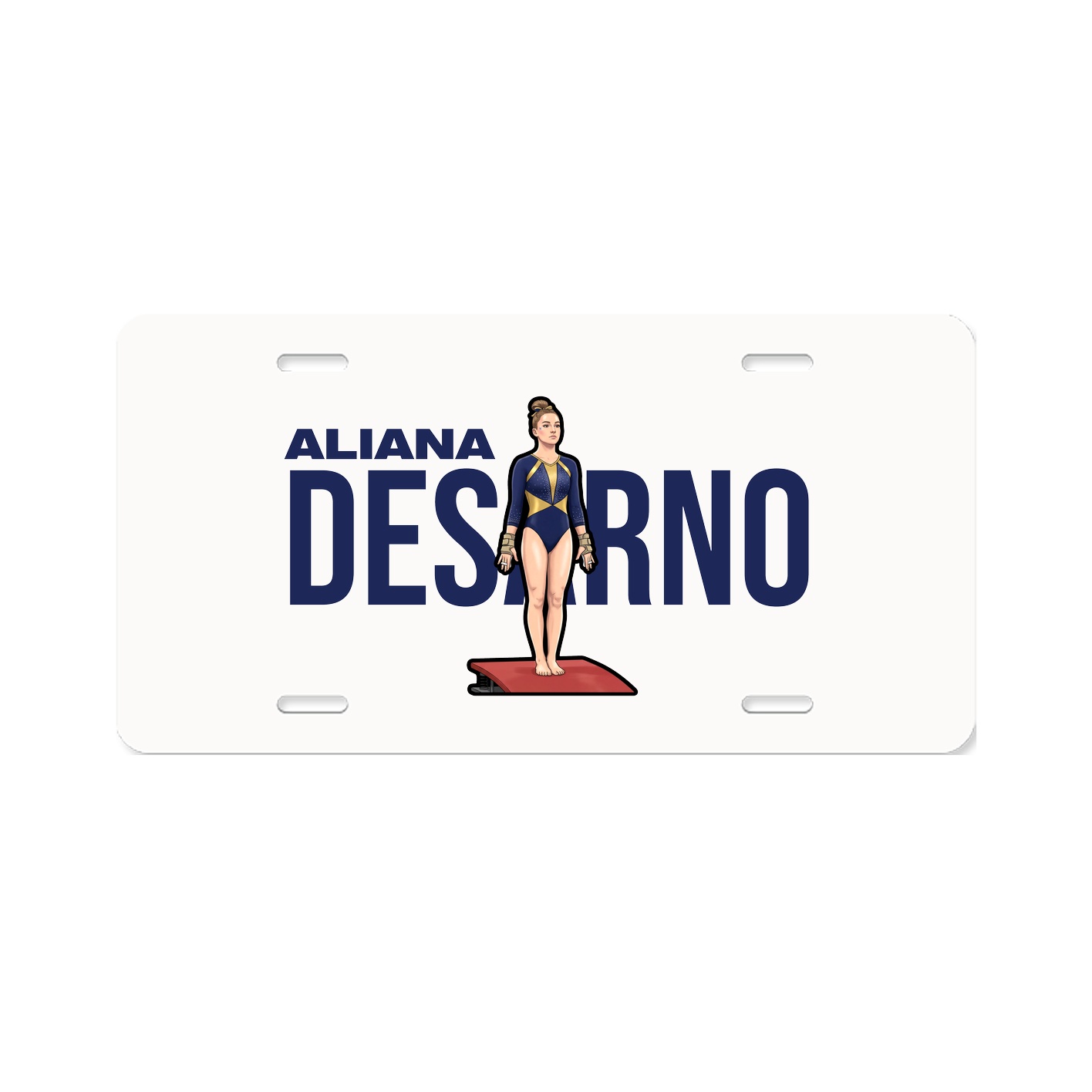 License Plate — Player Name in Classic