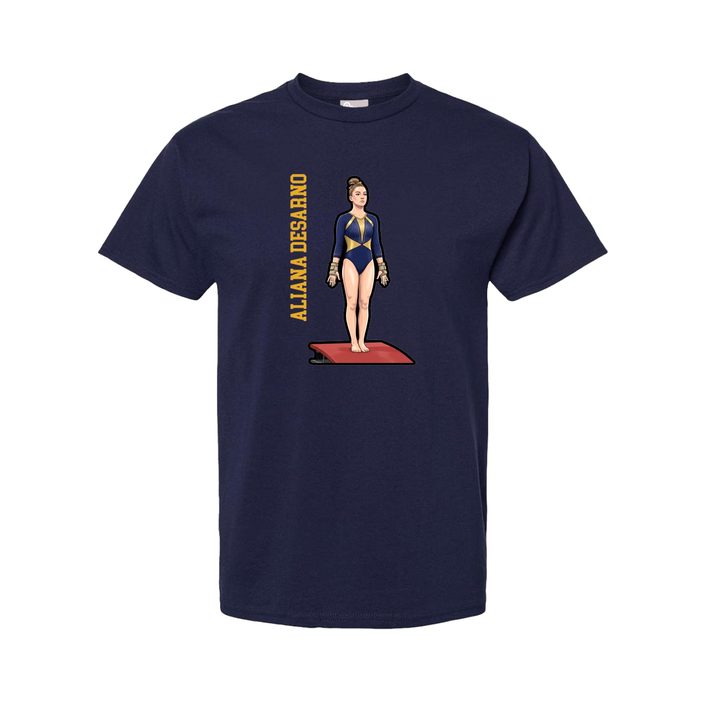 Youth Tee — Name Vertical in Navy