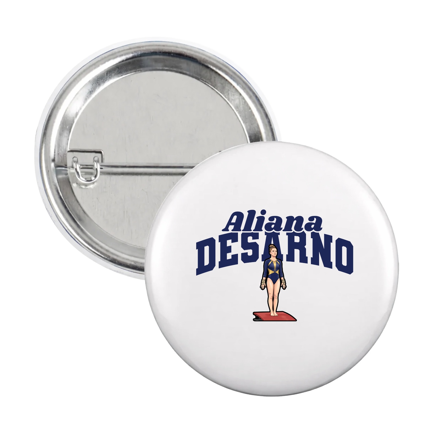 Game Day Button — Signature Arch in White